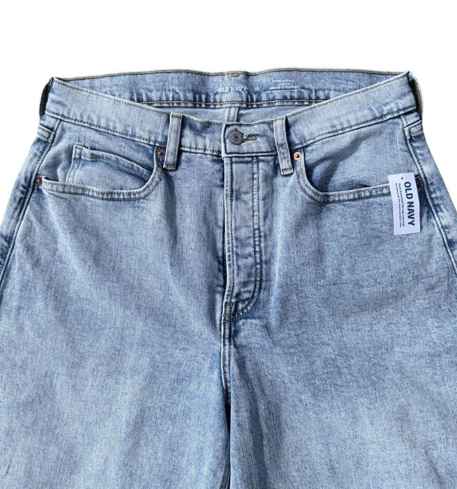 Old Navy Old Navy Womens Curvy Ski High Straight Jeans Sz 12 MSRP $50 Size 34" / US 12 / IT 48 - 3 Thumbnail