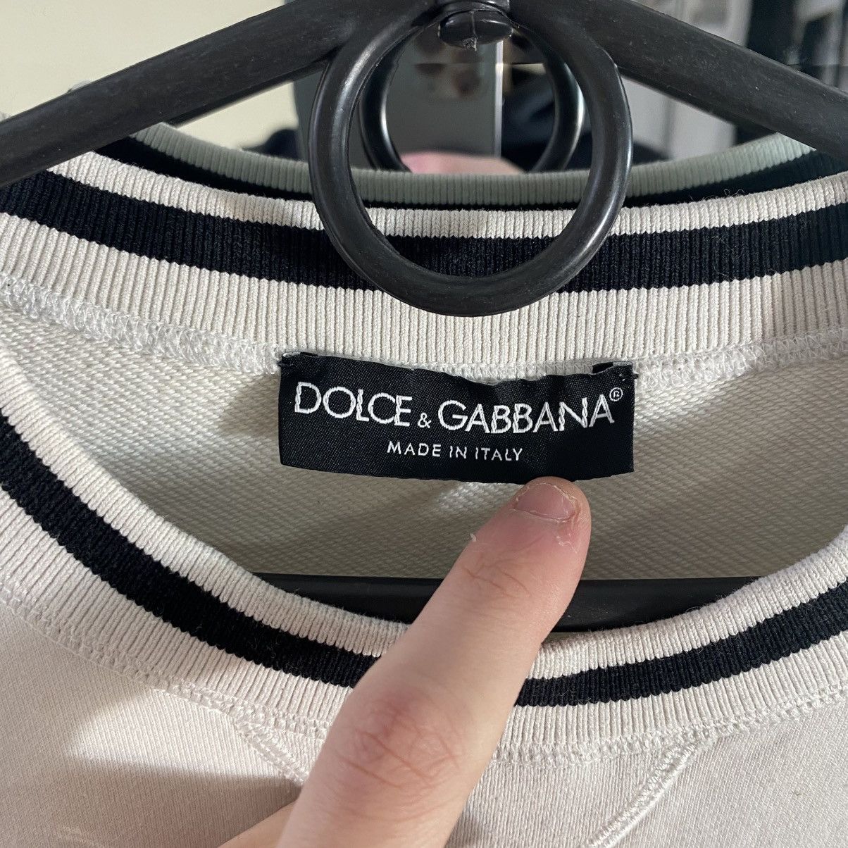 Dolce & Gabbana Rare Dolce & Gabbana sweatshirt big logo Milano Size US L / EU 52-54 / 3 - 4 Thumbnail