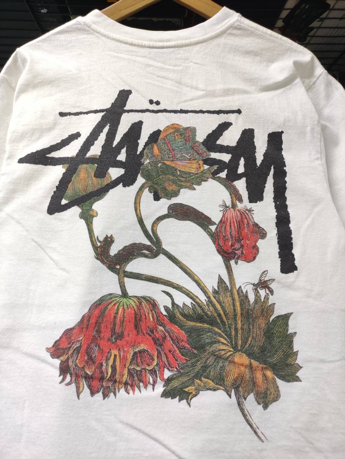 STUSSY 新品 ステューシー FLOWER GRID PIGMENT DYED TEE