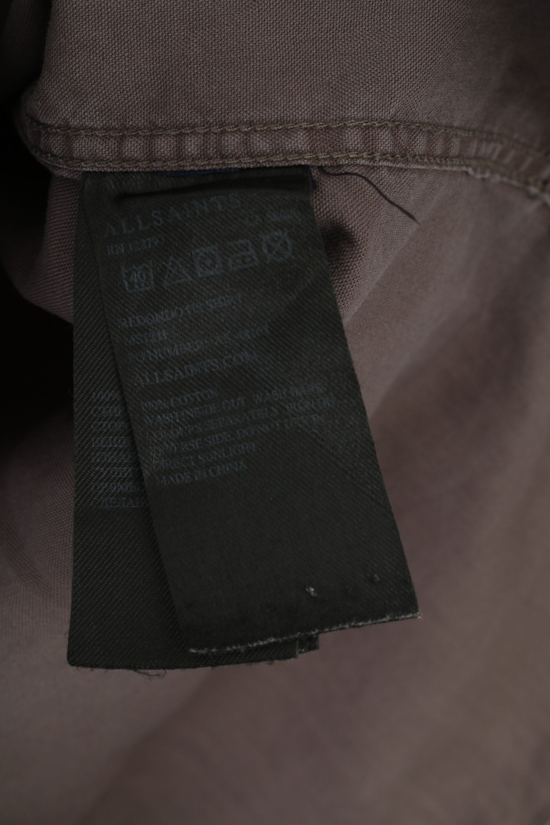 Allsaints Allsaints Men L Casual Shirt Collar Grey Medium Sleeve 10261 Size US L / EU 52-54 / 3 - 6 Thumbnail