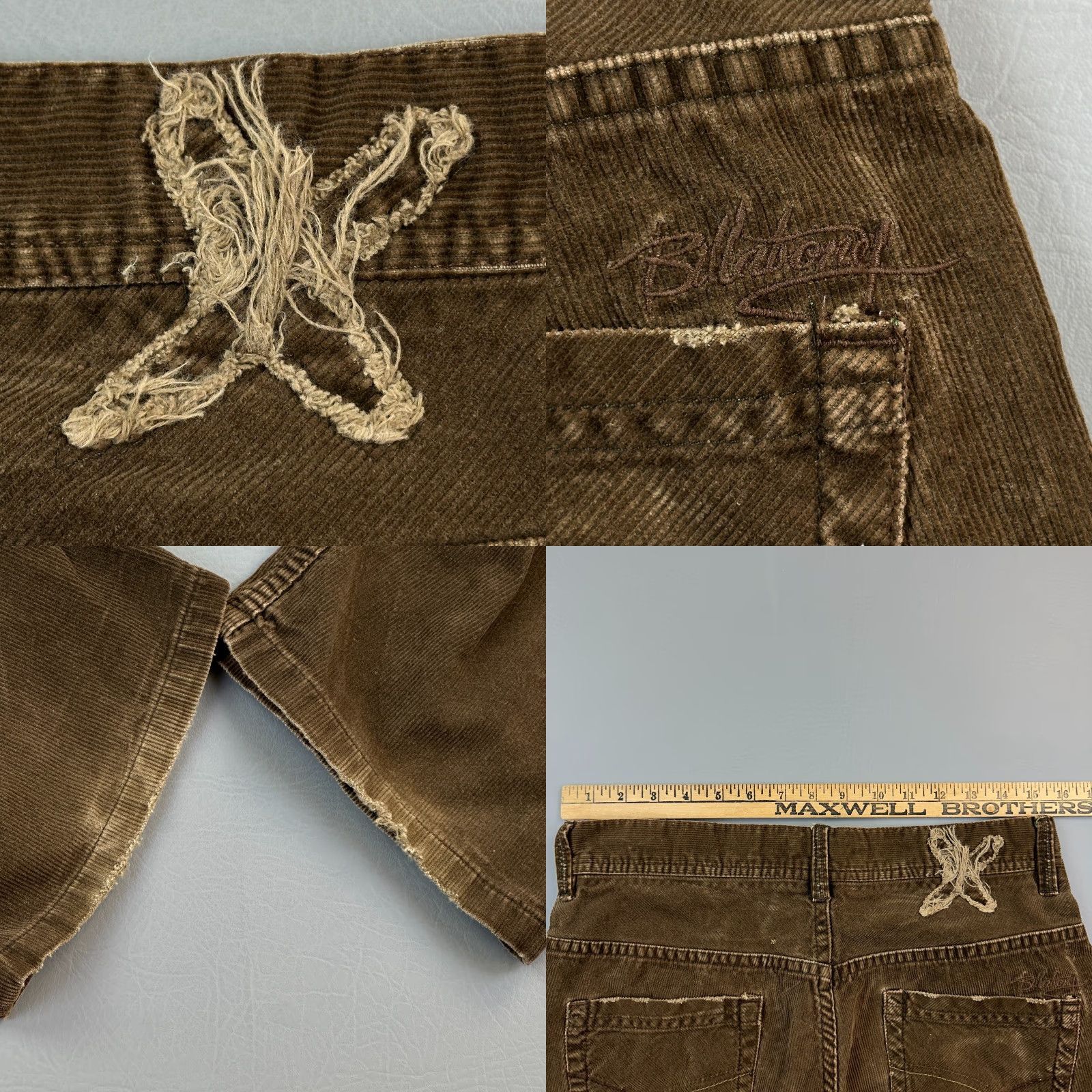 Billabong VINTAGE Billabong Pants Mens 30x31 Brown Corduroy Straight Chino Skate Surf Y2K Size US 30 / EU 46 - 9 Thumbnail