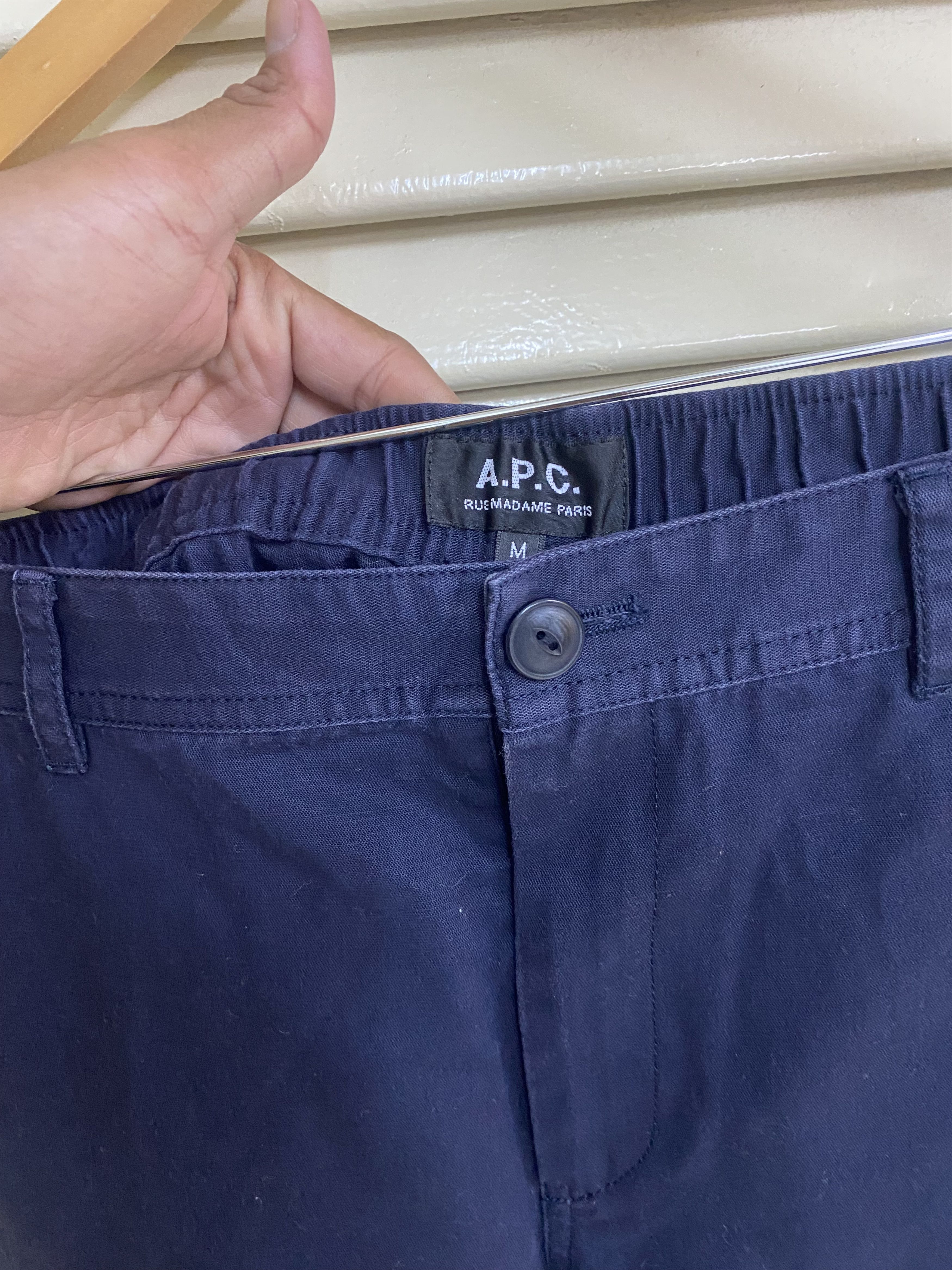 A.P.C. APC Navy Blue Relaxed Pants Size US 34 / EU 50 - 3 Thumbnail