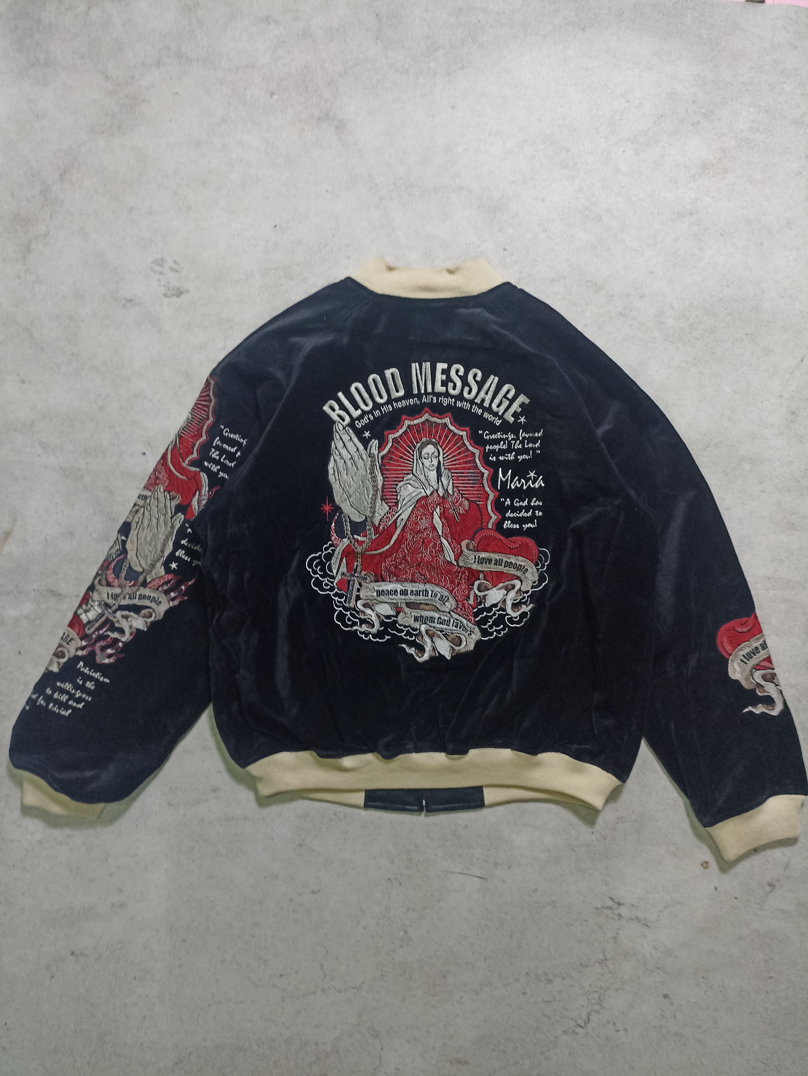 Tedman Tedman Blood Message Japanese japan chicano Maria punk Size US XL / EU 56 / 4 - 7 Thumbnail