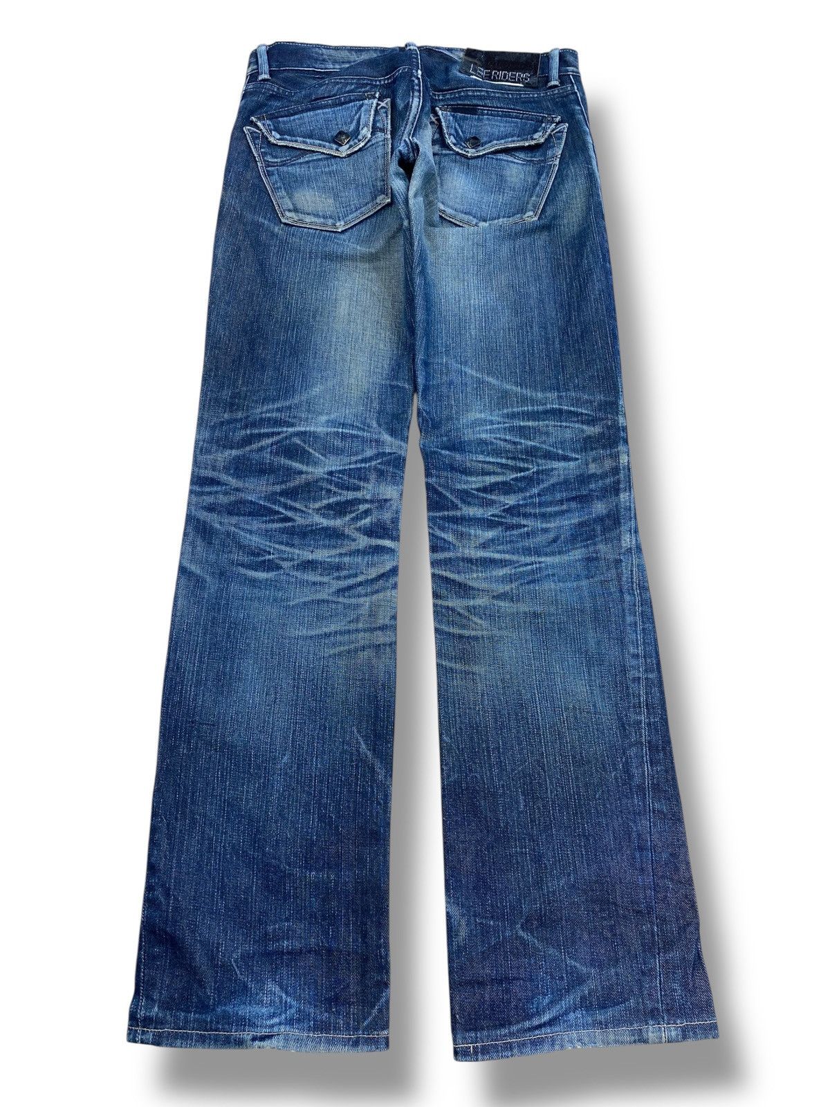 Lee Lee Riders Brand Faded Wash Distress Style Jeans Size US 30 / EU 46 - 8 Thumbnail