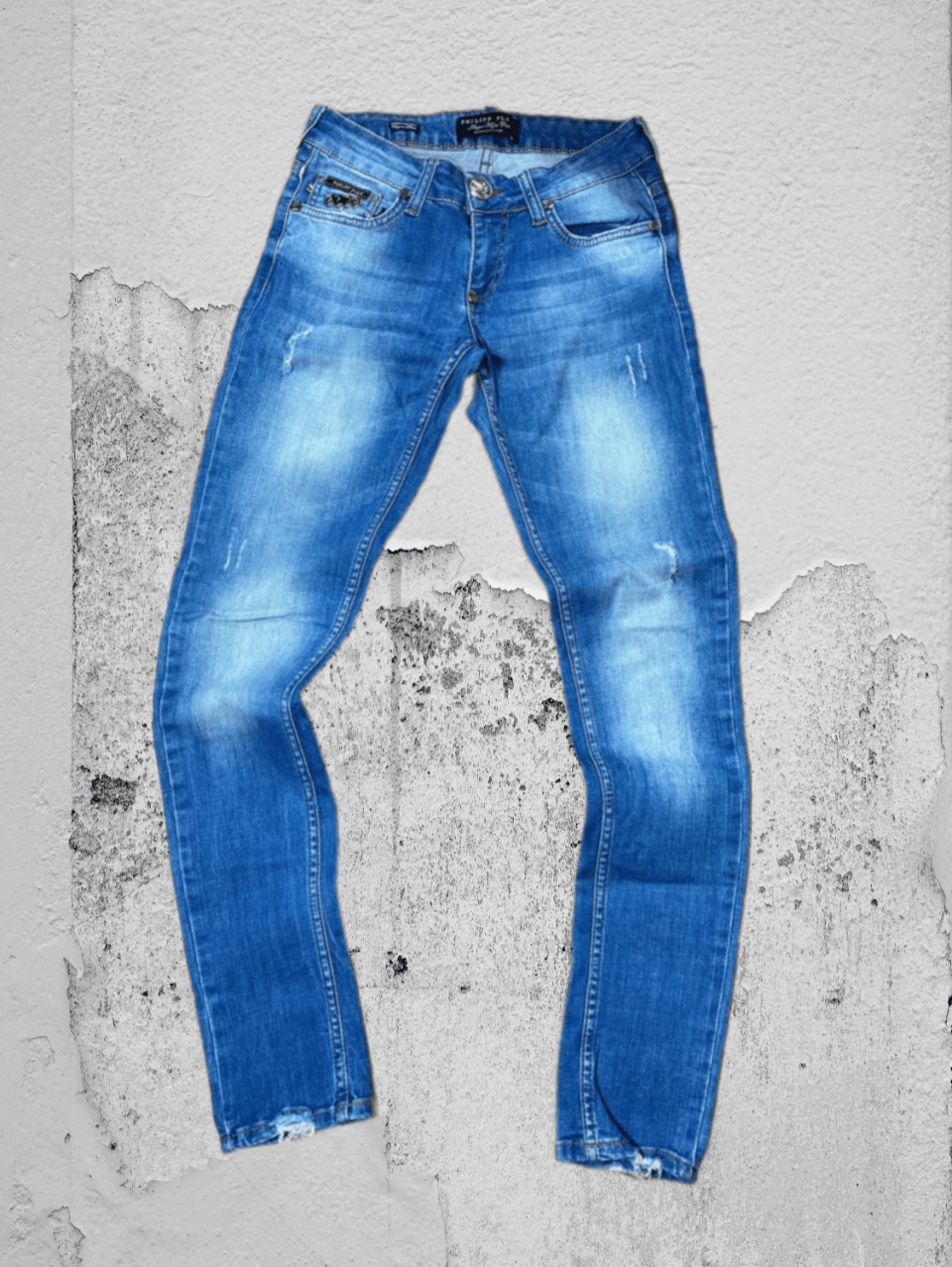 Philipp Plein Philipp Plein Distressed Denim Straight Cut Jeans Luxury Size US 28 / EU 44 - 1 Thumbnail