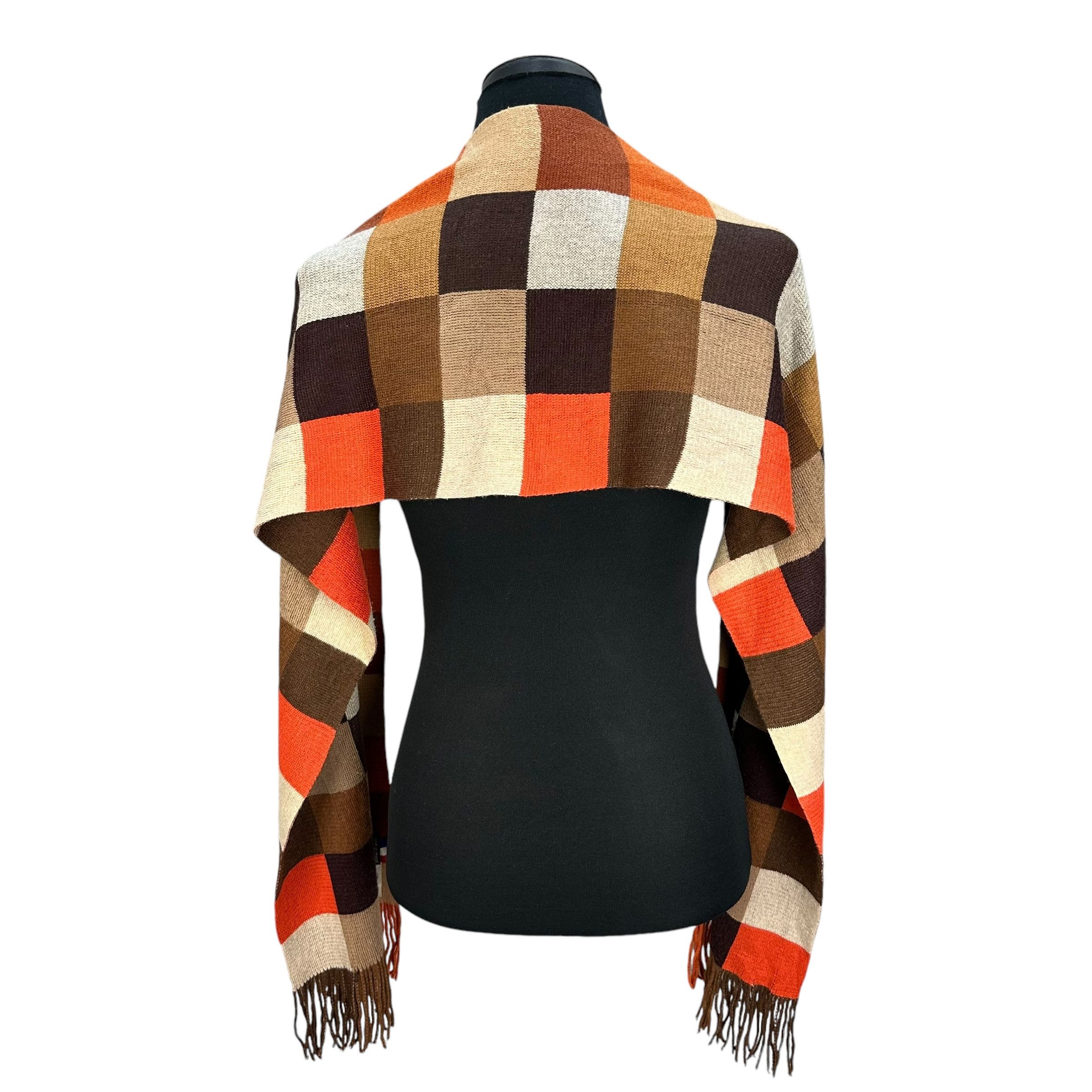 Vintage BONNEFOY Checked Muffler Neckwear Scarves #A62-1488 Size ONE SIZE - 2 Thumbnail