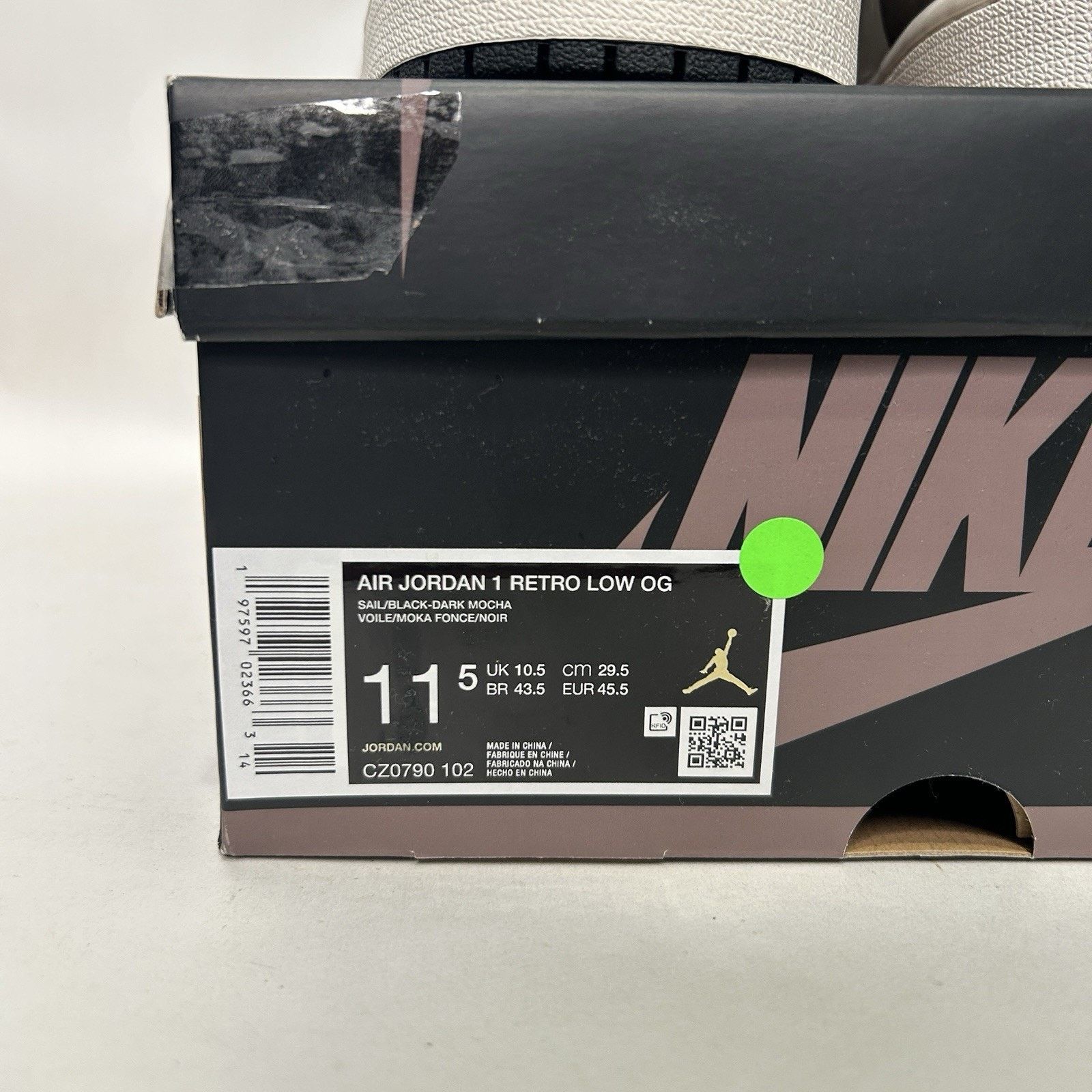 Nike Nike Air Jordan 1 Retro Low OG “Sail Mocha” Size US 11.5 / EU 44-45 - 5 Thumbnail