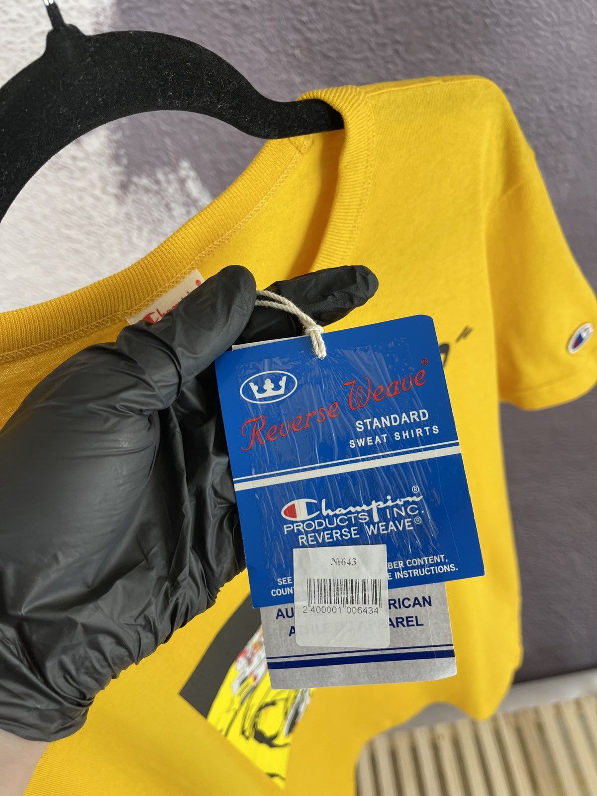 Champion De.Fu.Mo x Champion Futura yellow tee shirt BNWT! Size US S / EU 44-46 / 1 - 9 Thumbnail