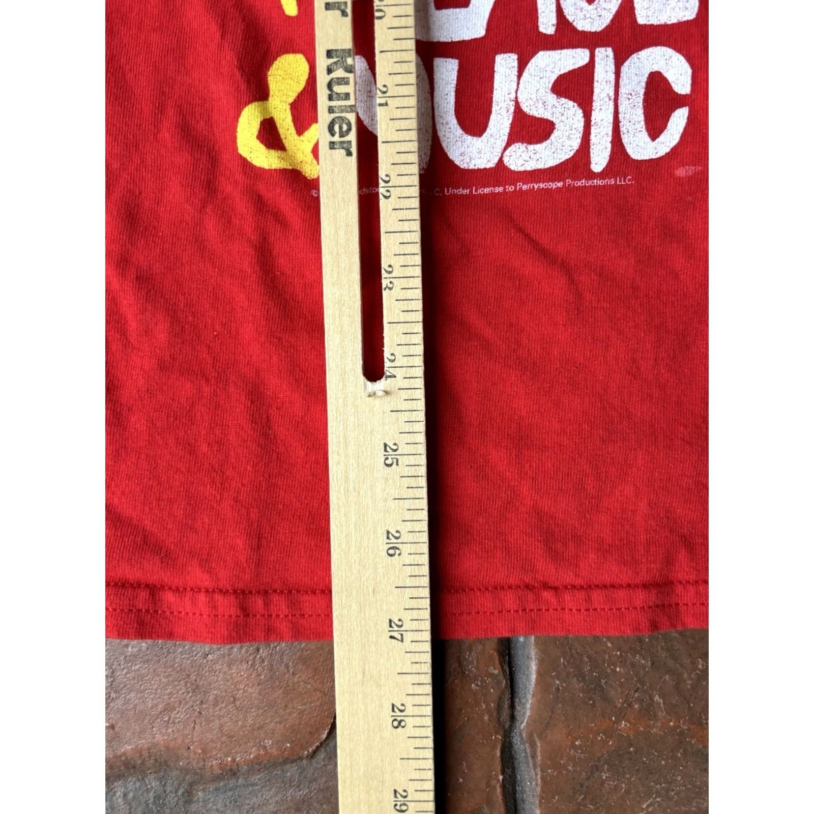 Vintage VINTAGE Woodstock Peace Music Band Concert T-Shirt Unbranded Unisex Adults S Red Short Sleeve Crew Neck Graphic Print Size US S / EU 44-46 / 1 - 8 Thumbnail