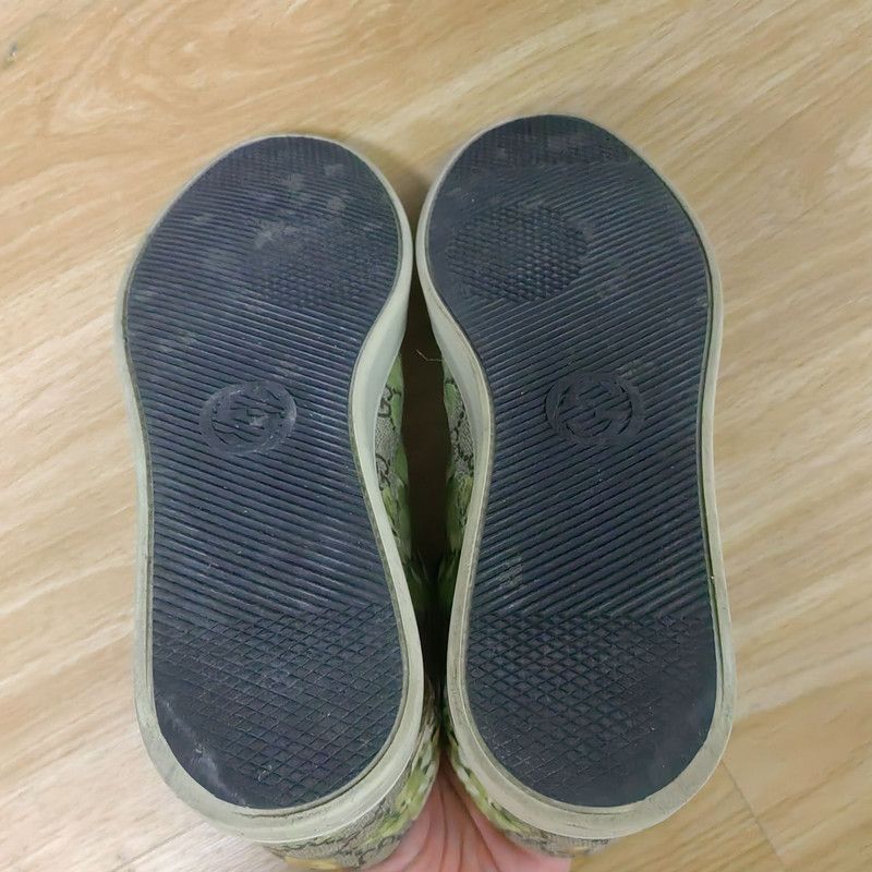 Gucci Gucci Canvas High-Top Sneakers in Green - Size US 7.5 / EU 40-41 - 4 Thumbnail