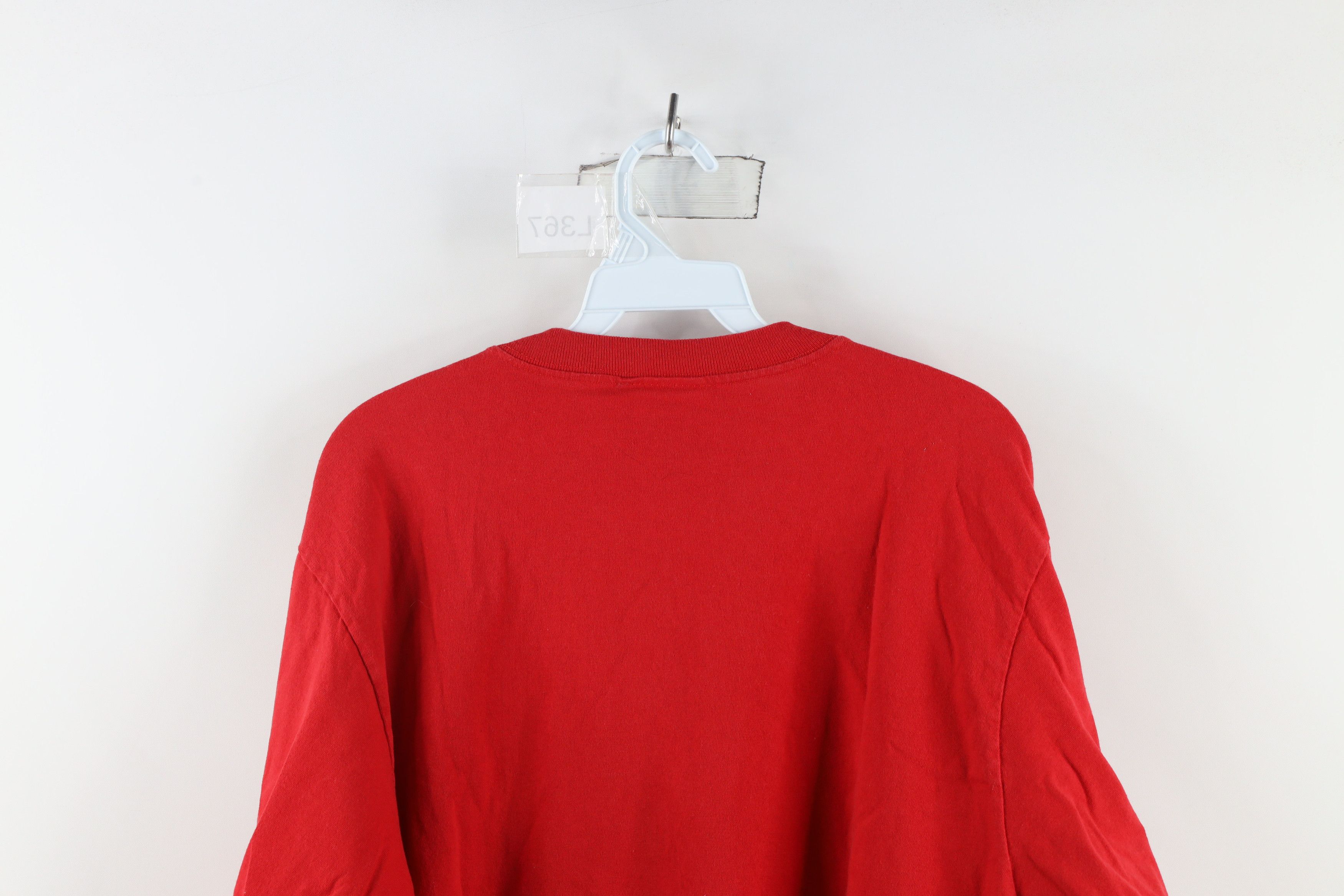Vintage Vintage NASCAR Kahne Racing Long Sleeve T-Shirt Red Cotton Size US L / EU 52-54 / 3 - 13 Thumbnail