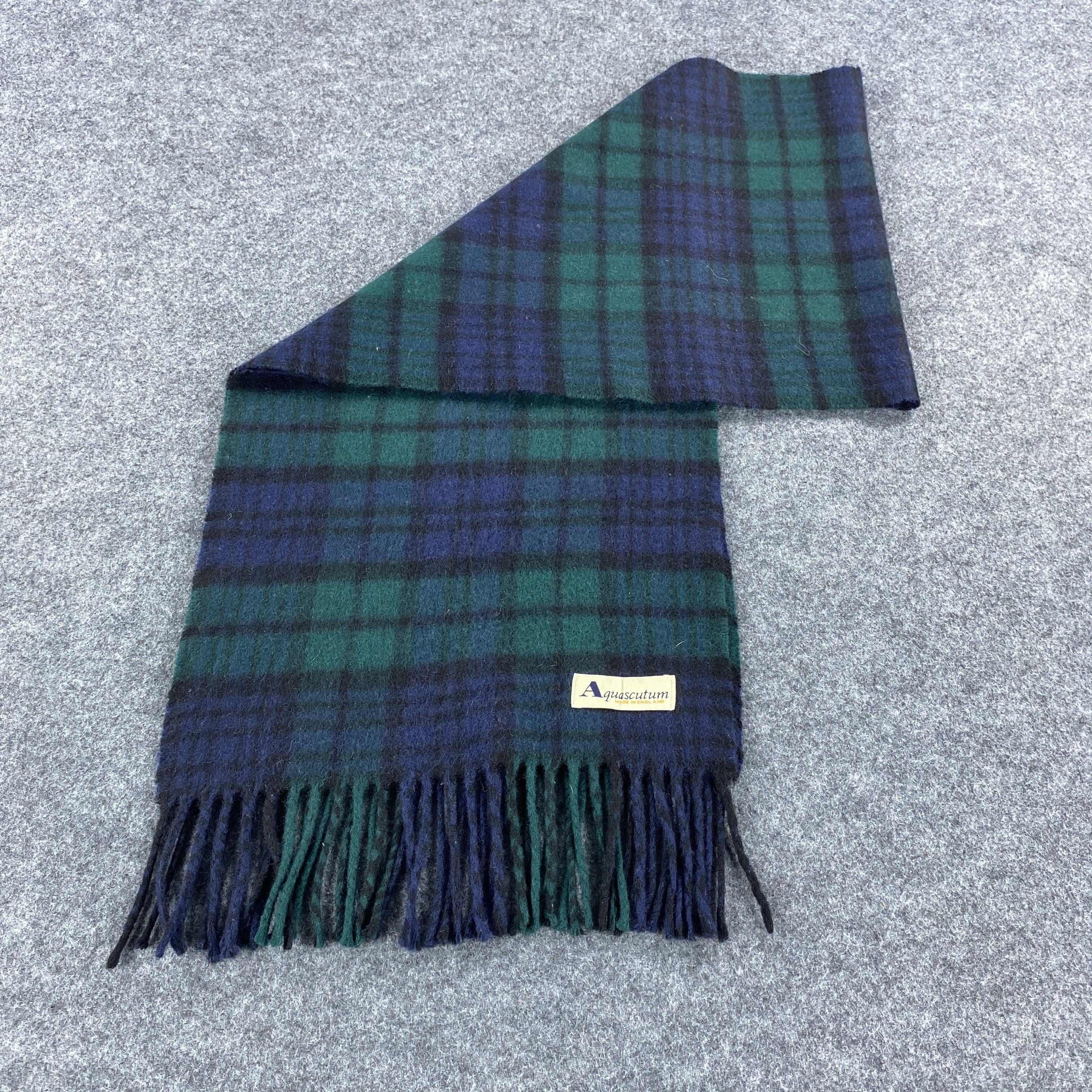 Aquascutum × Vintage GF10405 Aquascutum Scarf Neck Wear Muffler Size ONE SIZE - 4 Thumbnail