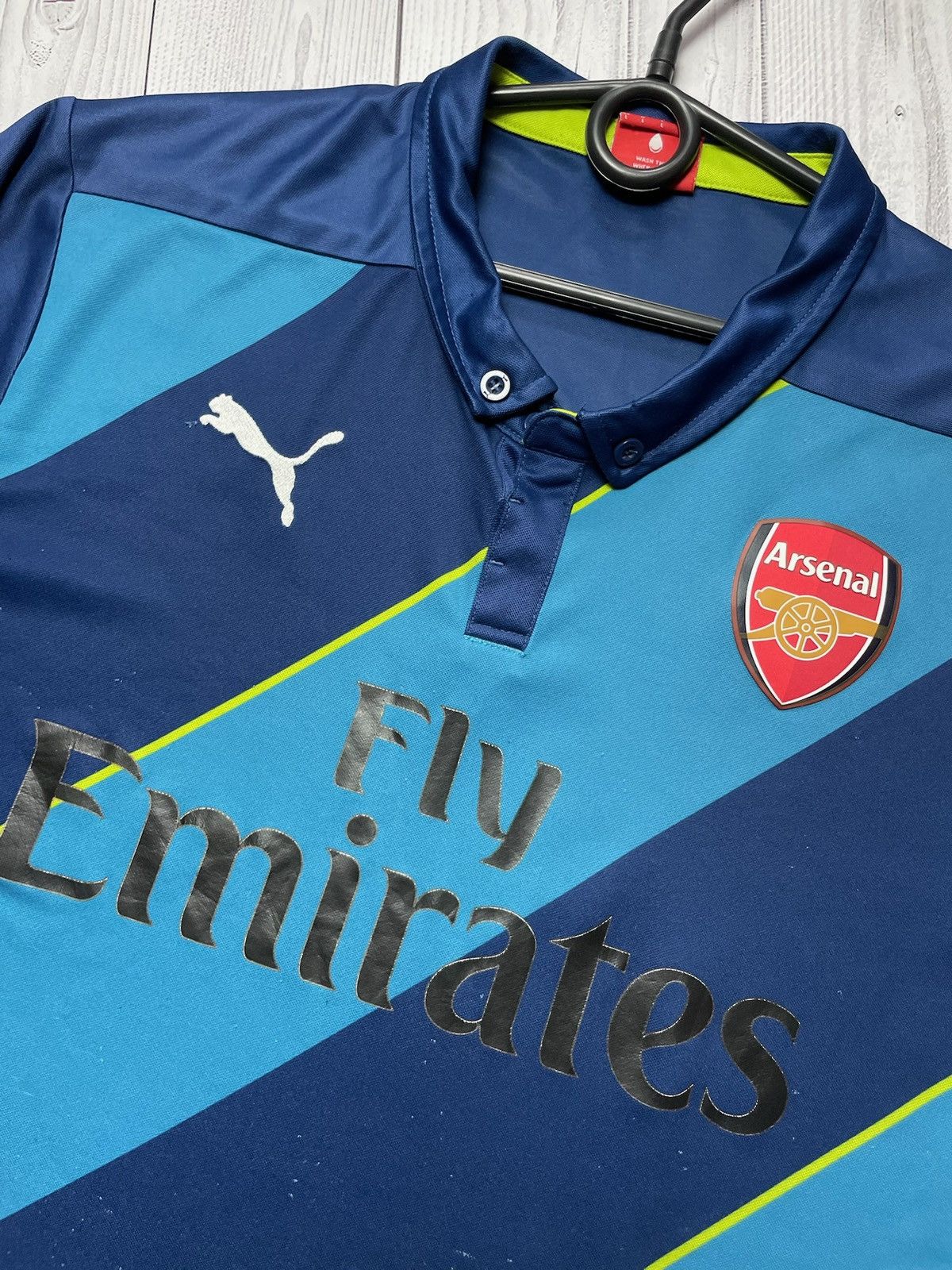 Puma × Vintage Vintage puma soccer jersey arsenal blue away rare Size US L / EU 52-54 / 3 - 2 Thumbnail