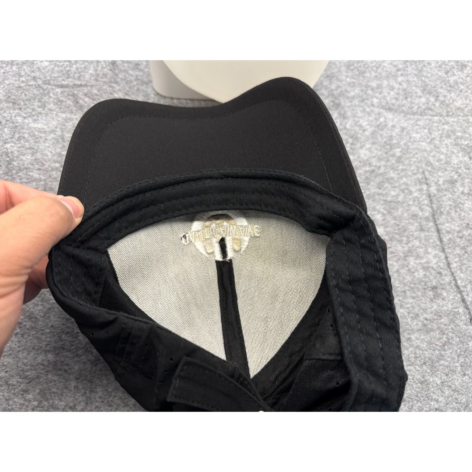Vintage Quaticawave Hat Cap Strap Back Adult One Size Black Polyester Vented Running Adjustable Baseball Cap Mens Beig e? Size ONE SIZE - 7 Thumbnail