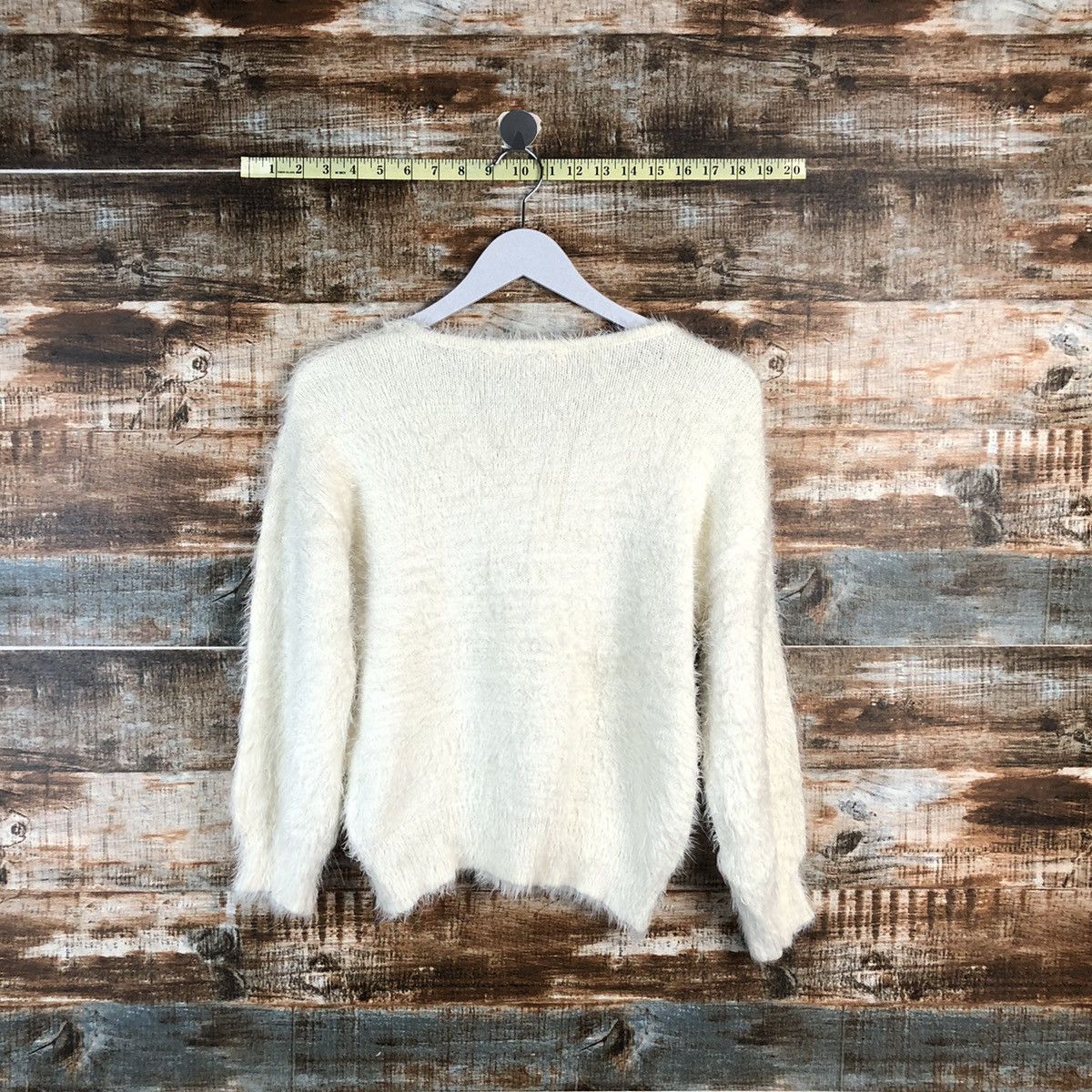 Homespun Knitwear × Japanese Brand DLL Earth Music & Econology Ivory Knitwear #C226 Size S / US 4 / IT 40 - 13 Thumbnail