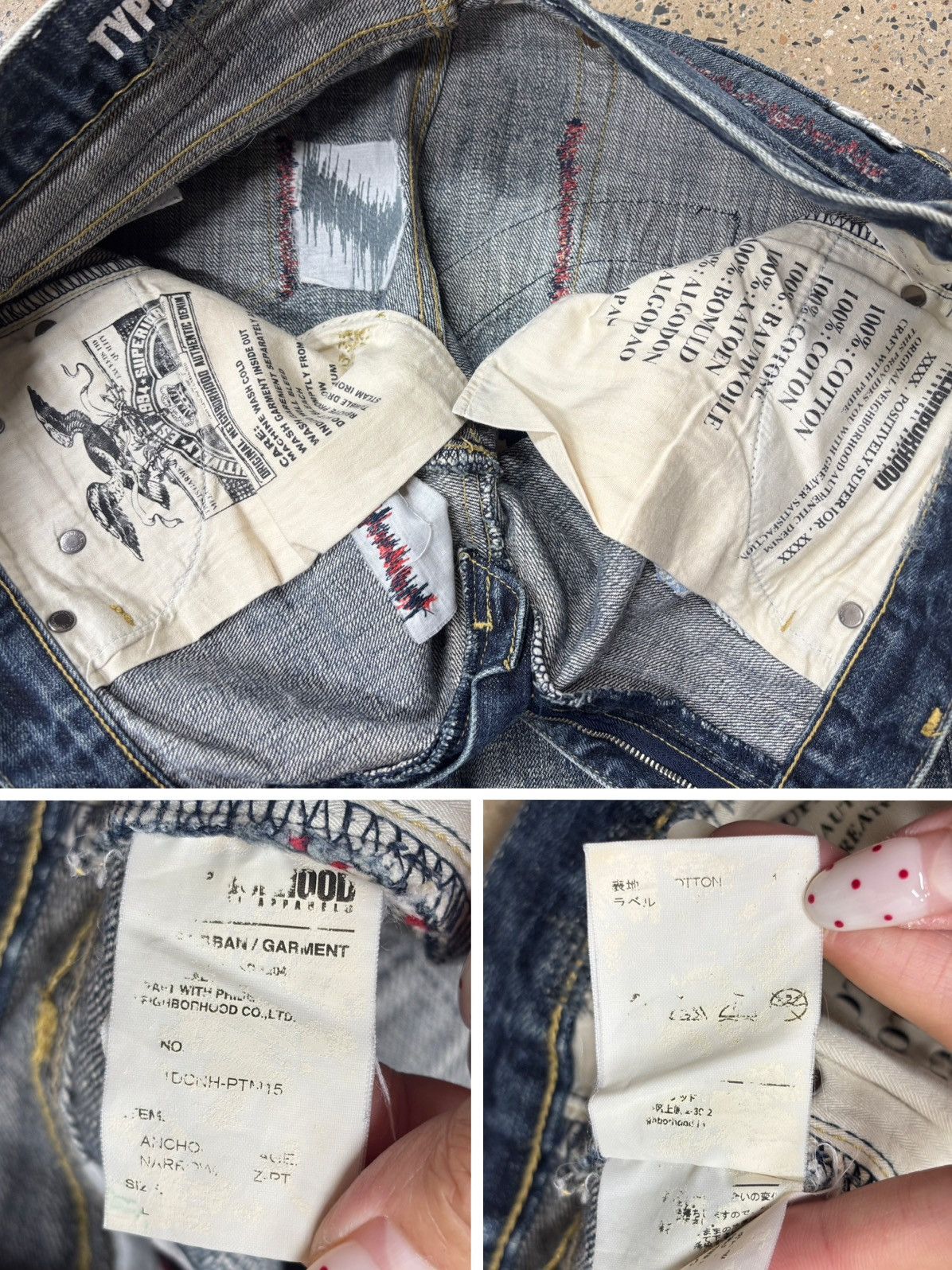 Neighborhood NBHD NEIGHBORHOOD 09ex Anchor Savage Denim Jeans Size US 36 / EU 52 - 7 Thumbnail