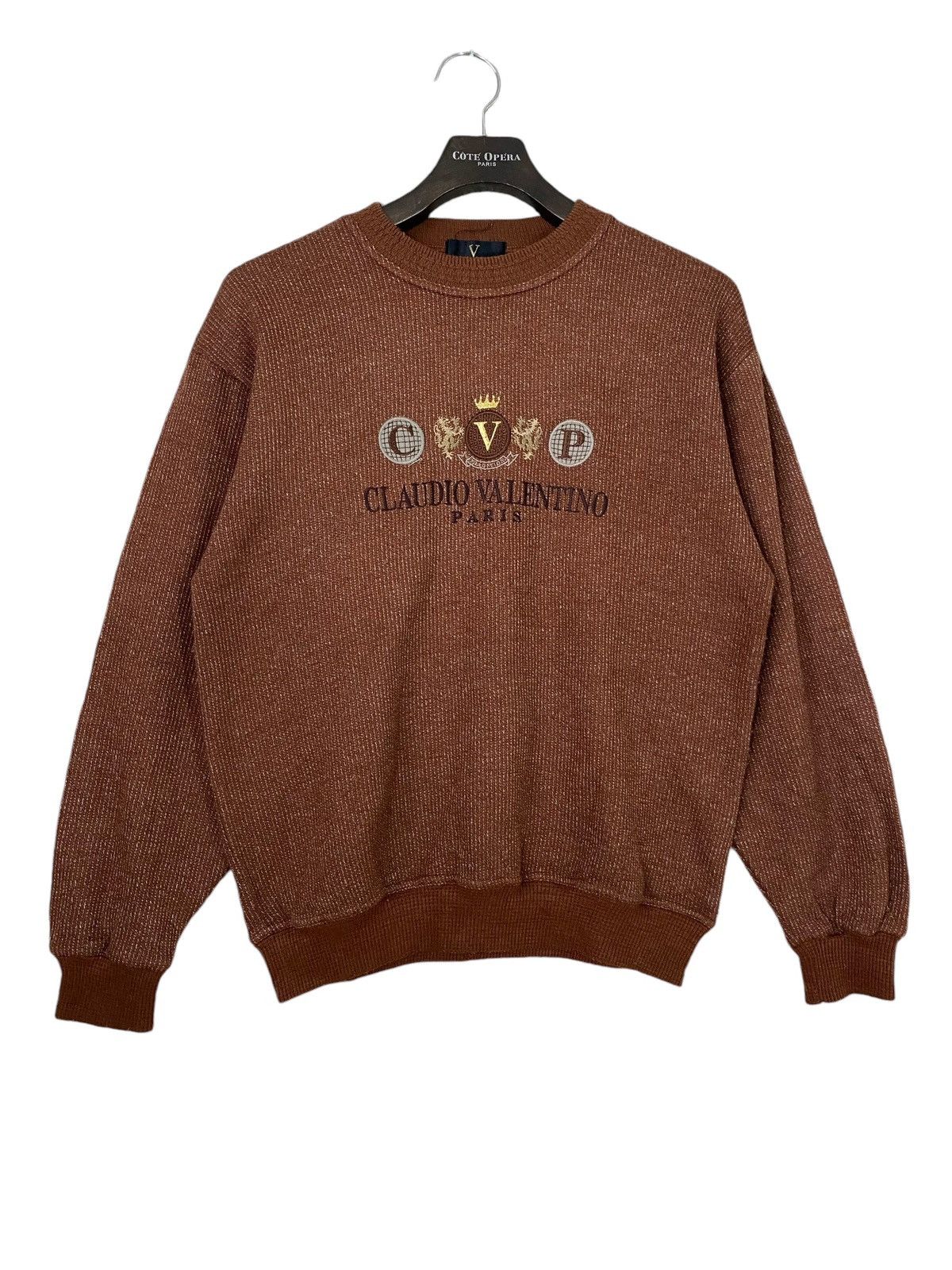 Vintage Vintage Claudio Valentino Sweatshirt Fashion Designer Shirt Grailed