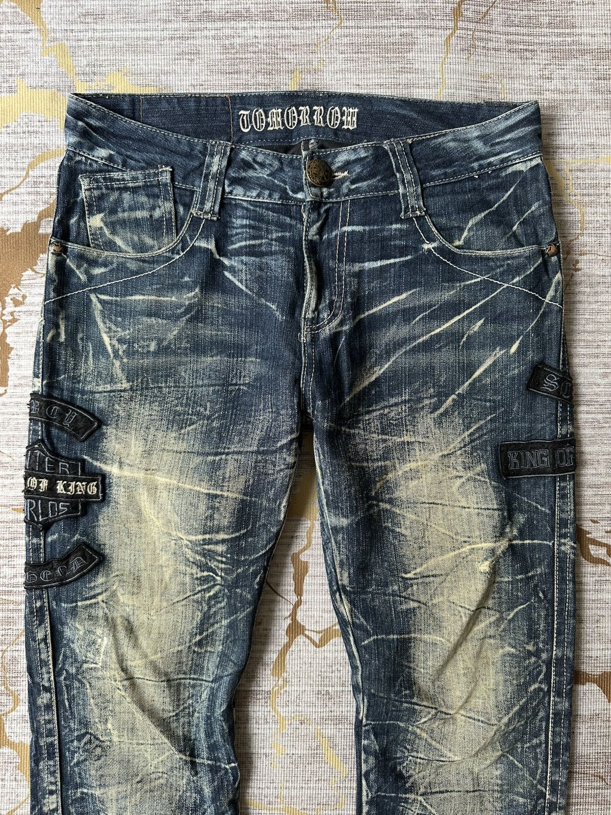 Japanese Brand Tommorow Claw Marks Patches Design Denim Size US 32 / EU 48 - 5 Thumbnail