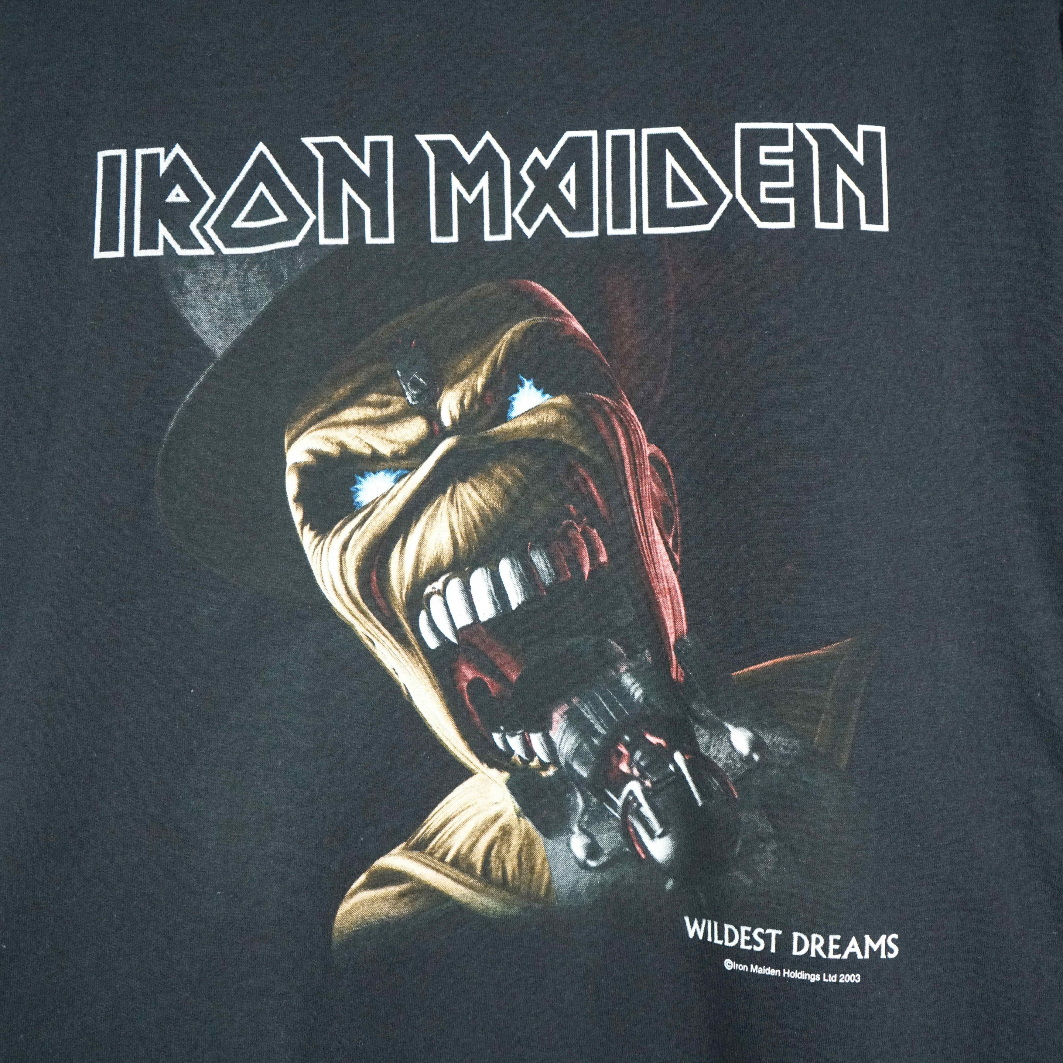 Band Tees 2003 VINTAGE IRON MAIDEN TOUR TSHIRT WILDEST DREAMS BAND TEE Size US XL / EU 56 / 4 - 2 Thumbnail