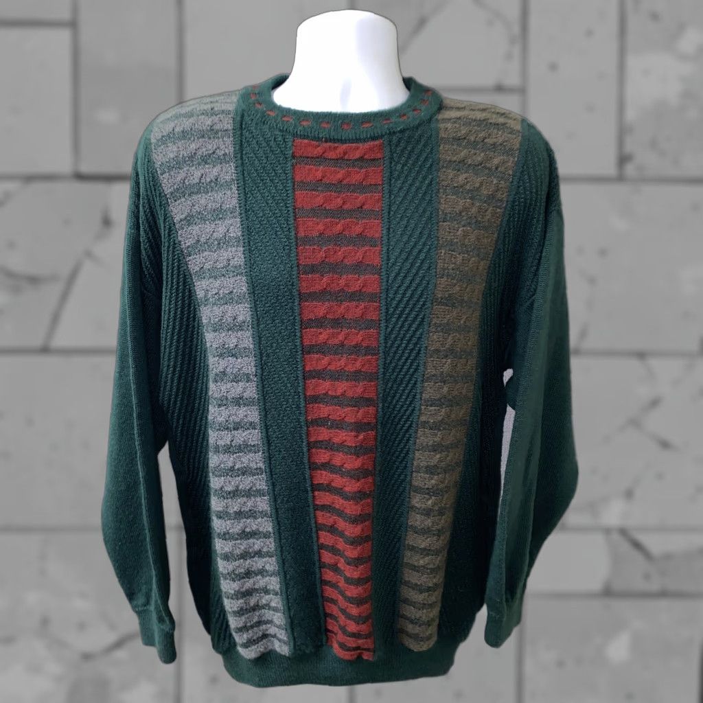 Vintage Kellerman Sweater Green Ireland Wool/Acrylic Crewneck XL Men Regular Size XL Mens Size US XL / EU 56 / 4 - 1 Thumbnail