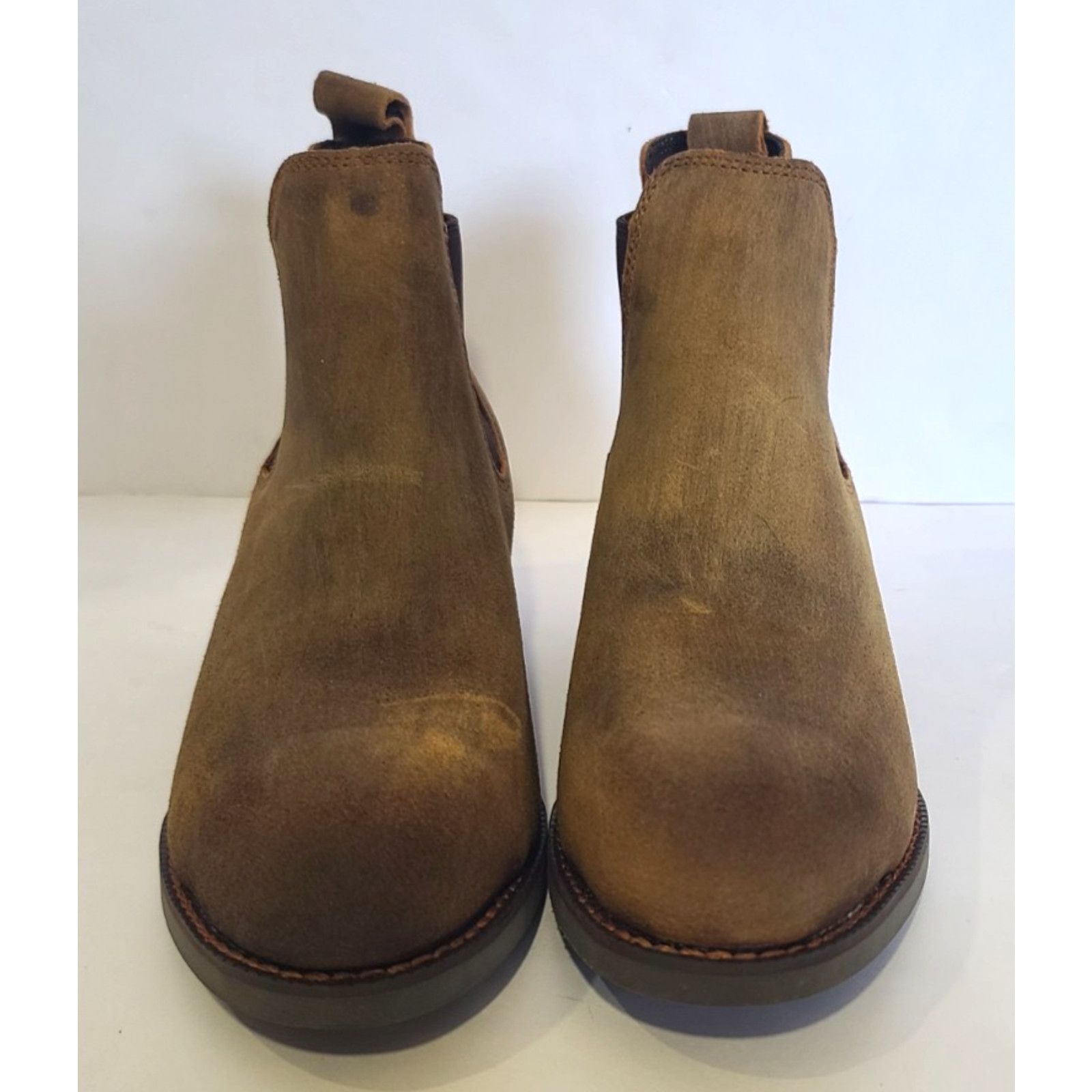 Frye Frye Womens Brown Leather Steel Toe Chelsea Booties US 7.5M Size US 7.5 / IT 37.5 - 6 Thumbnail