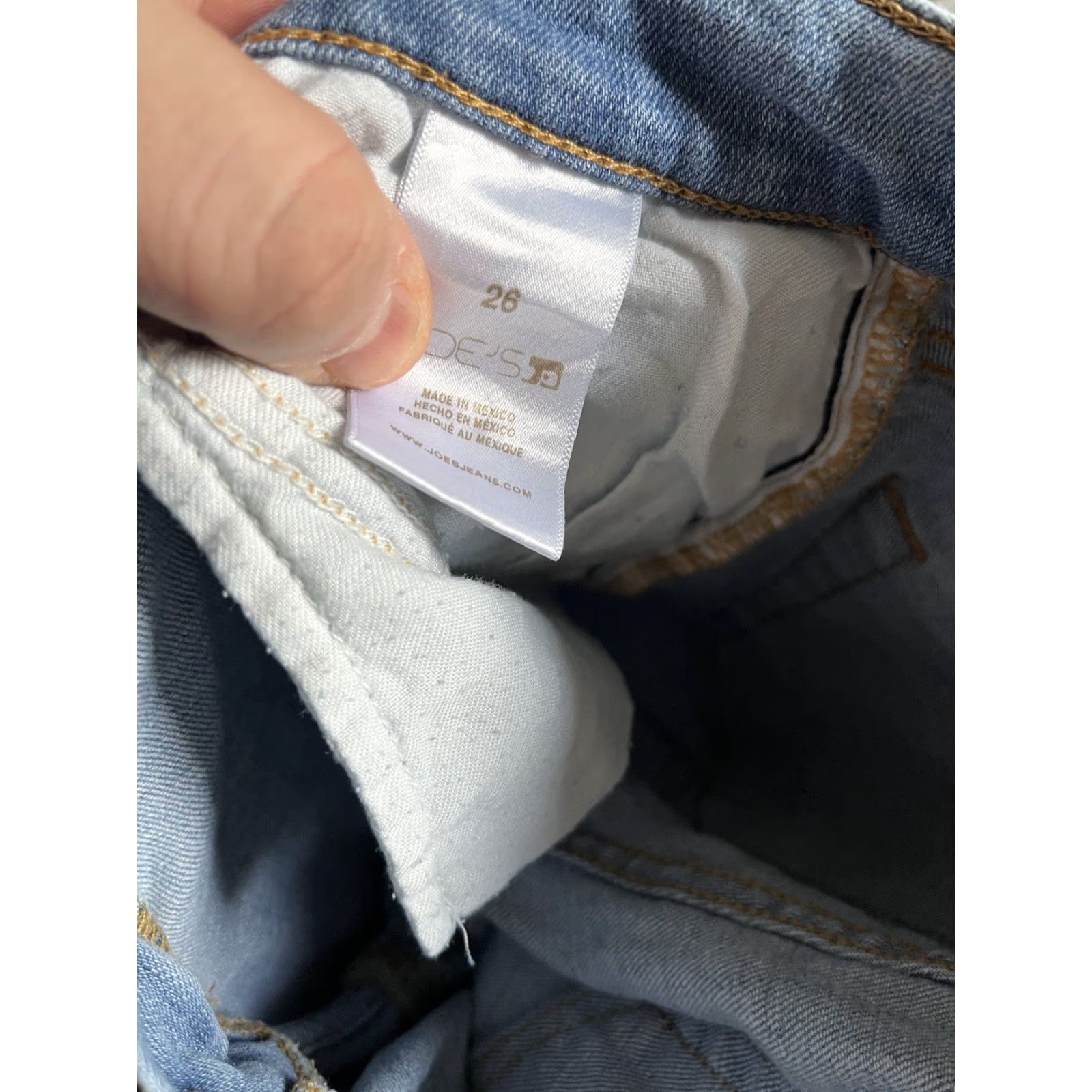 Vintage Joes Jeans Women Brenda High Rise Skinny Jeans 26 Blue Denim Cotton Elastane Slim 5-Pocket Design Size 26" / US 2 / IT 38 - 5 Thumbnail