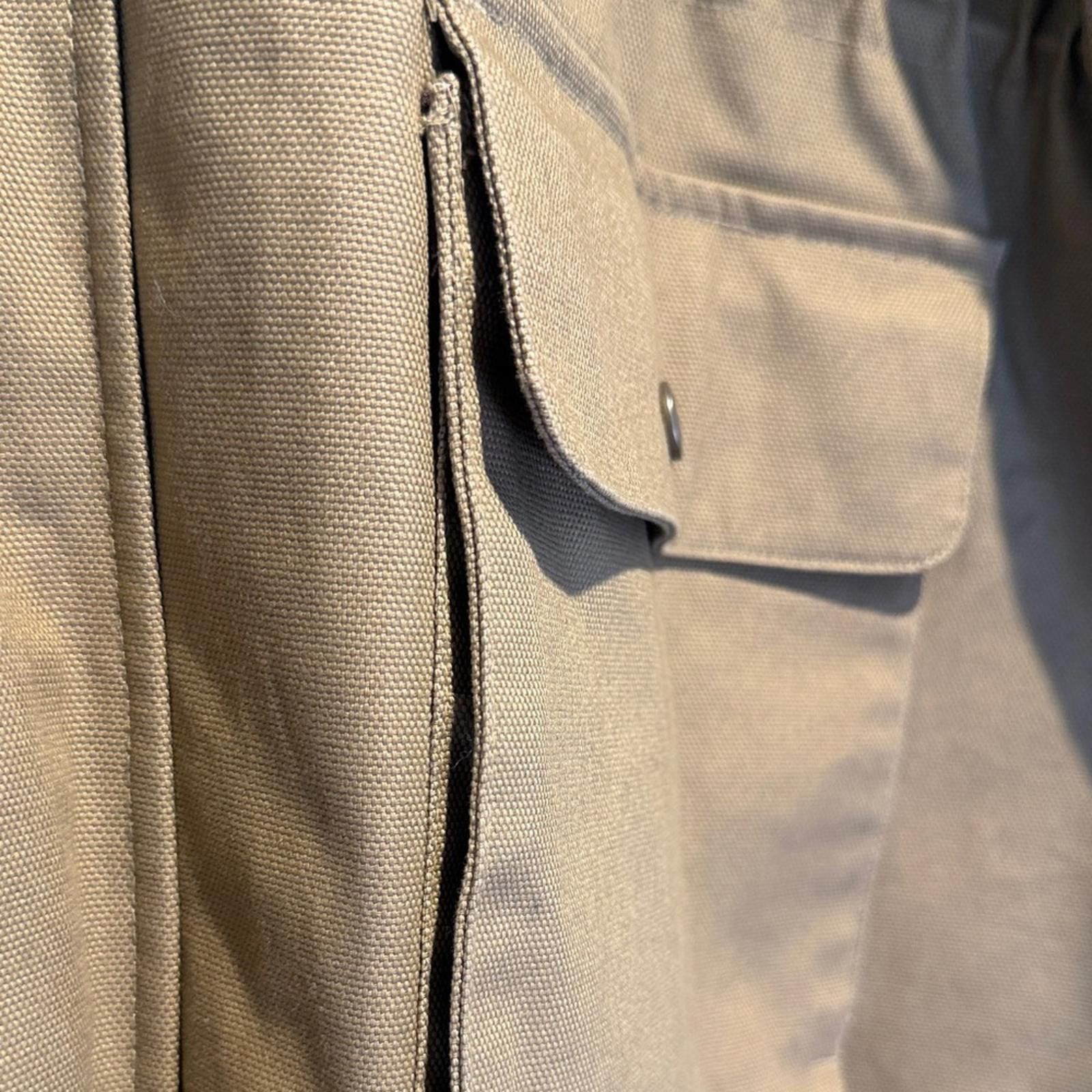 Marlboro Vintage Marlboro Men's Tan Jacket with Leather Collar Size US XL / EU 56 / 4 - 5 Thumbnail