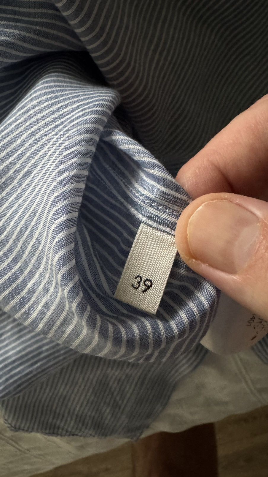 Celine Celije Shirt in Cotton Chine sz39 Size US S / EU 44-46 / 1 - 3 Thumbnail