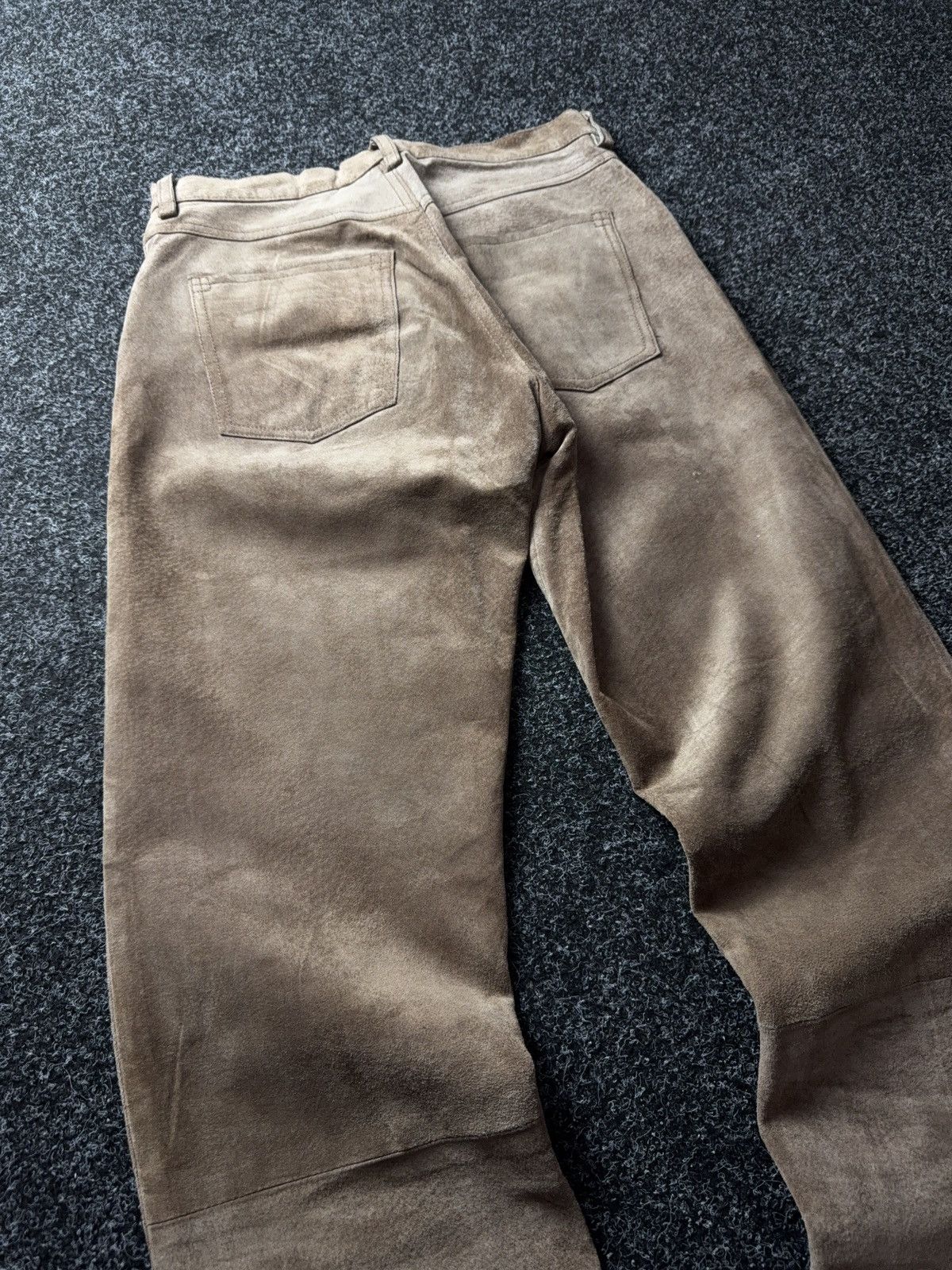 Genuine Leather Vintage 00s Retro Western Cowboy Leather Chrome Style Pants Size US 30 / EU 46 - 14 Thumbnail
