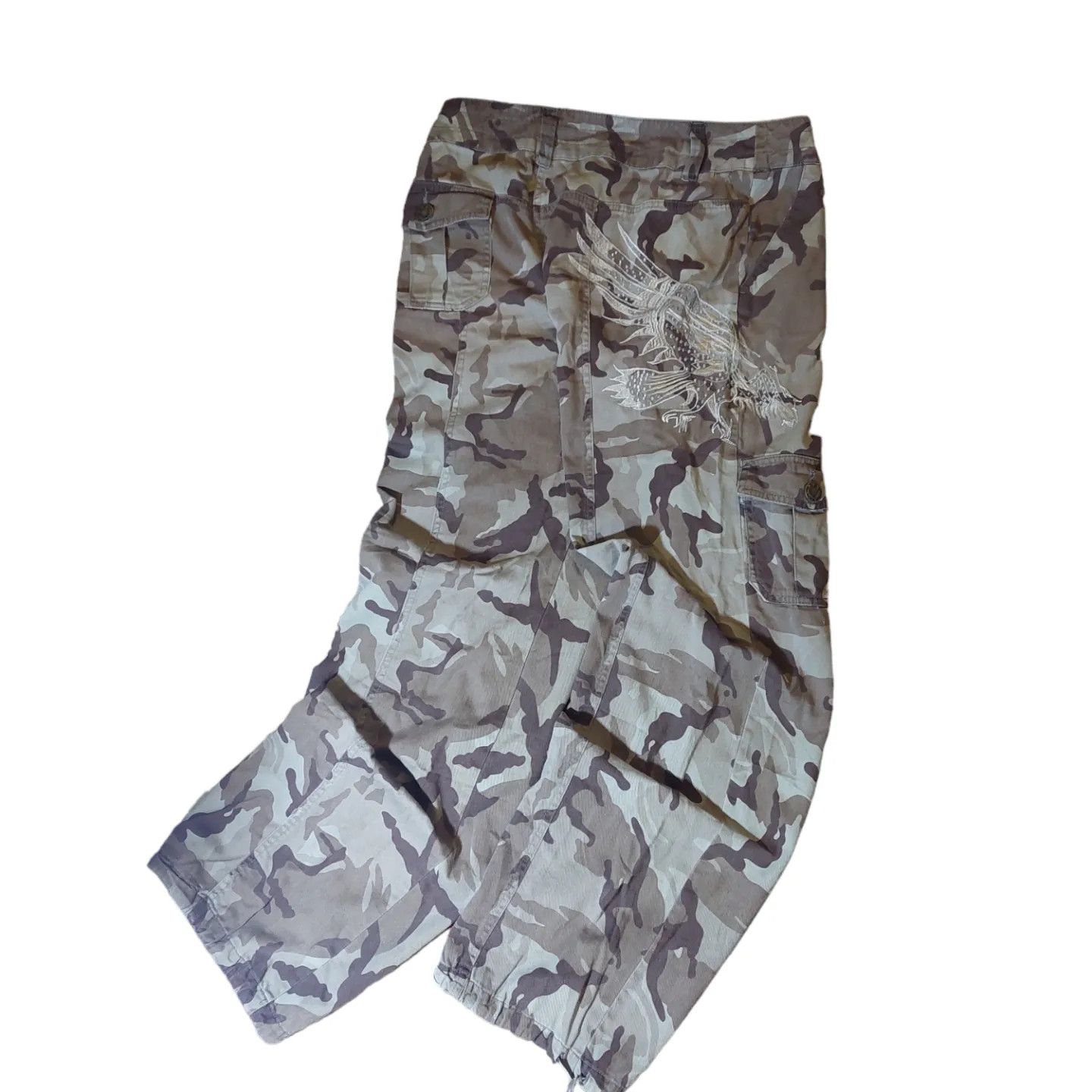20471120 Vintage Japanese camo cargo basic parachute pants Size US 28 / EU 44 - 1 Thumbnail