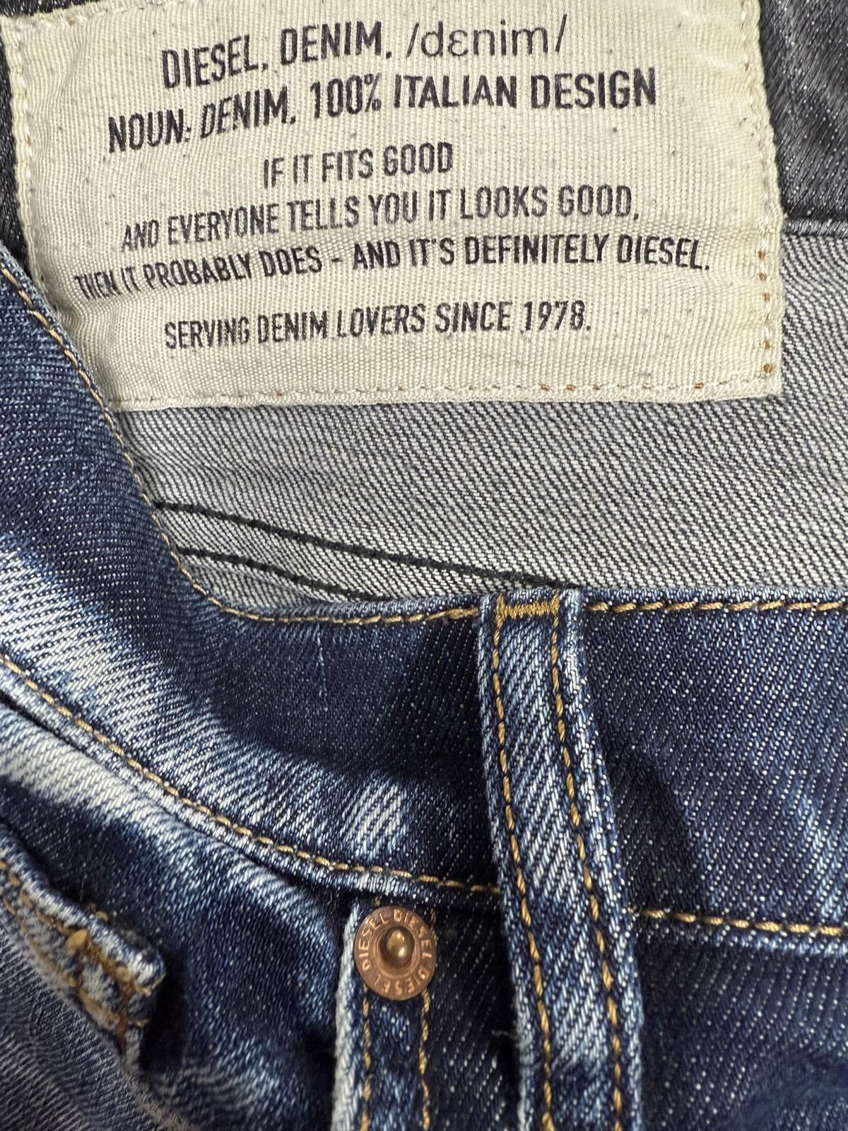 Diesel Diesel Men's Two-Tone Slim Fit Jeans Size US 30 / EU 46 - 4 Thumbnail