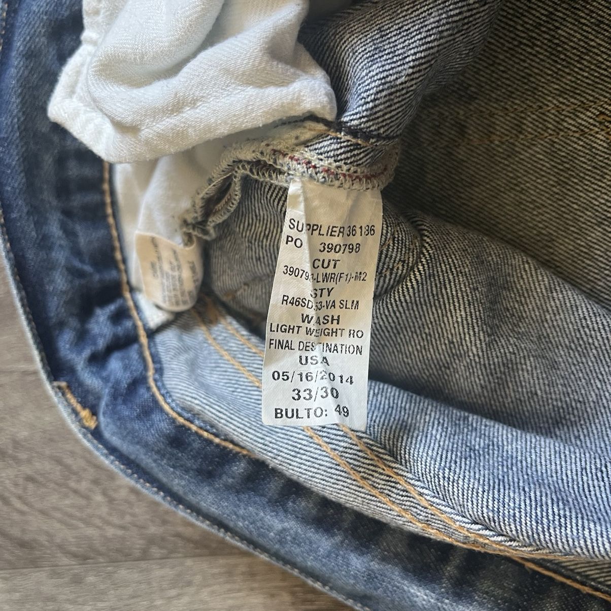 Polo Ralph Lauren × Ralph Lauren × Vintage Polo Ralph Lauren Varick Slim Straight Denim Jeans 33x30 Vtg Size US 33 - 12 Thumbnail