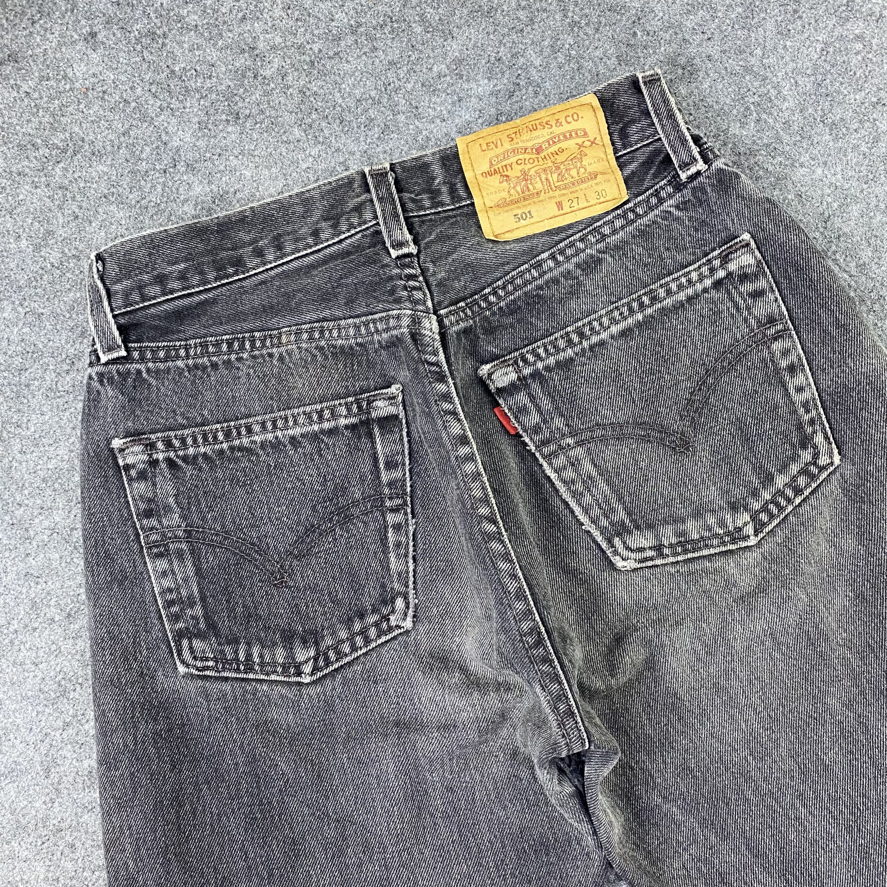 Jean × Levi's × Vintage Vintage Levi's 501 Black Wash Jeans-J1172 Size 27" / US 4 / IT 40 - 6 Thumbnail