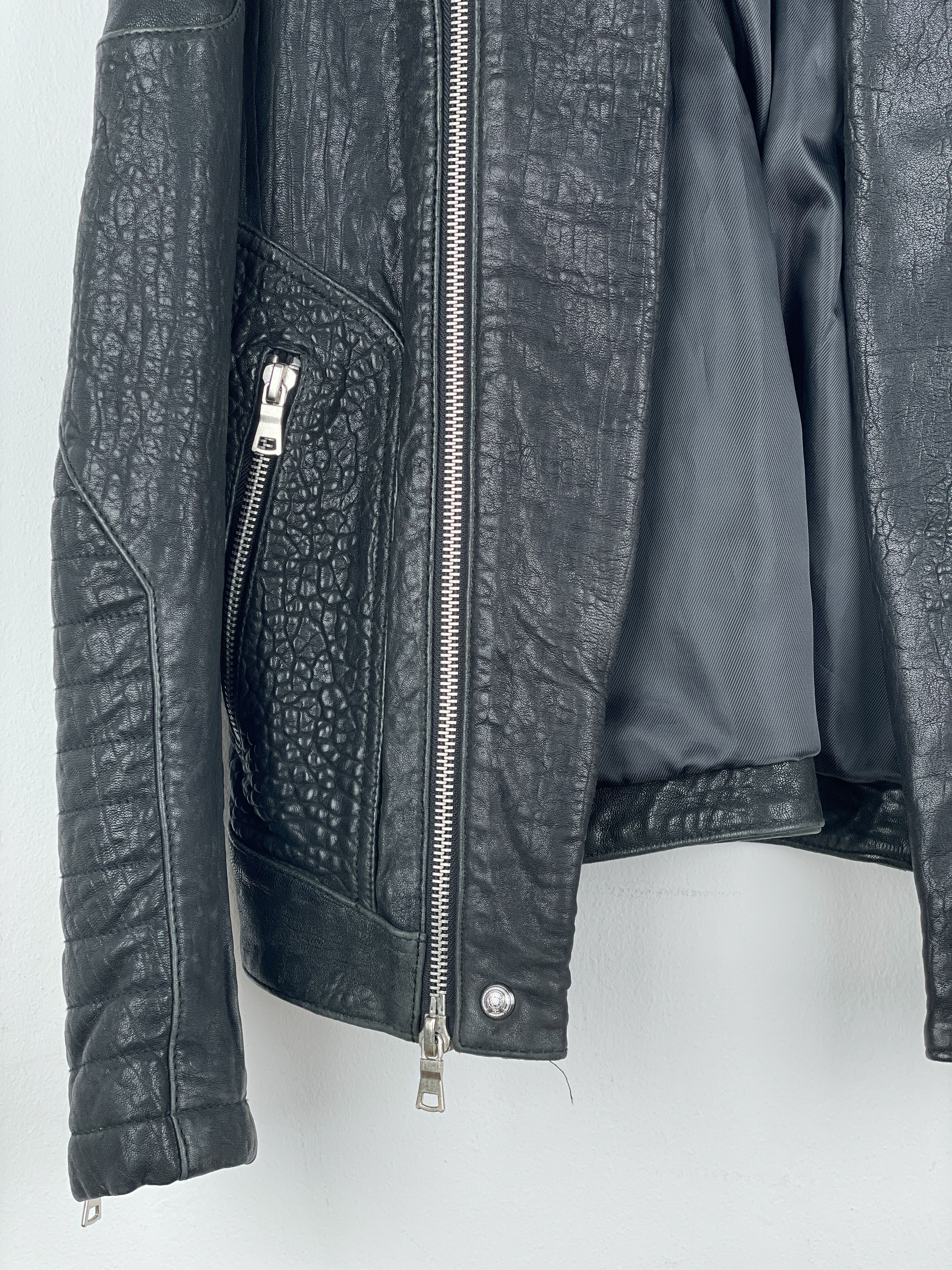 Balmain × H&M Balmain x H&M AW15 Double-Zipper Biker Leather Jacket Size US L / EU 52-54 / 3 - 5 Thumbnail