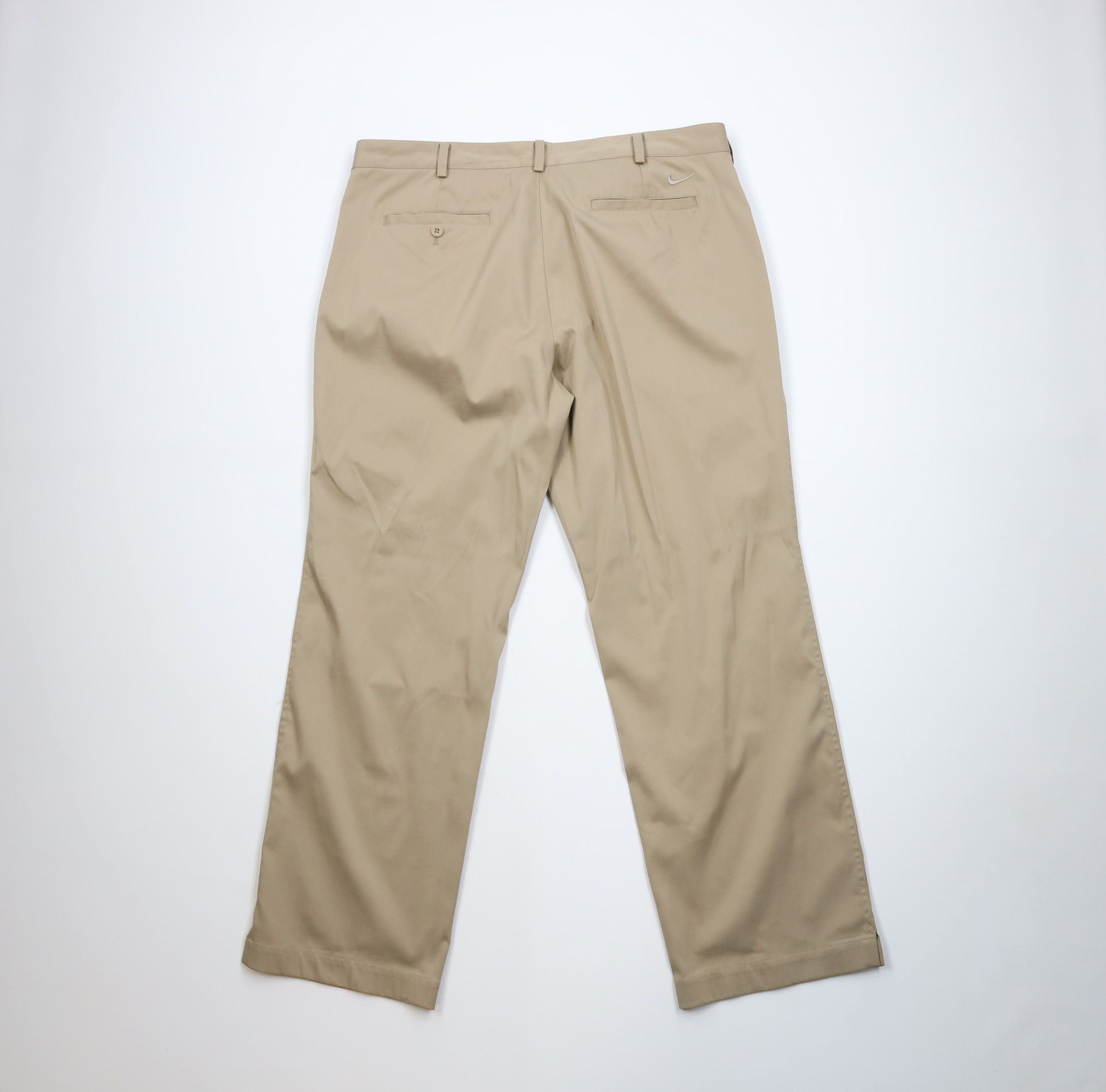 Nike Vintage Nike Golf Mini Swoosh Wide Leg Chino Pants Beige Size US 38 / EU 54 - 9 Thumbnail