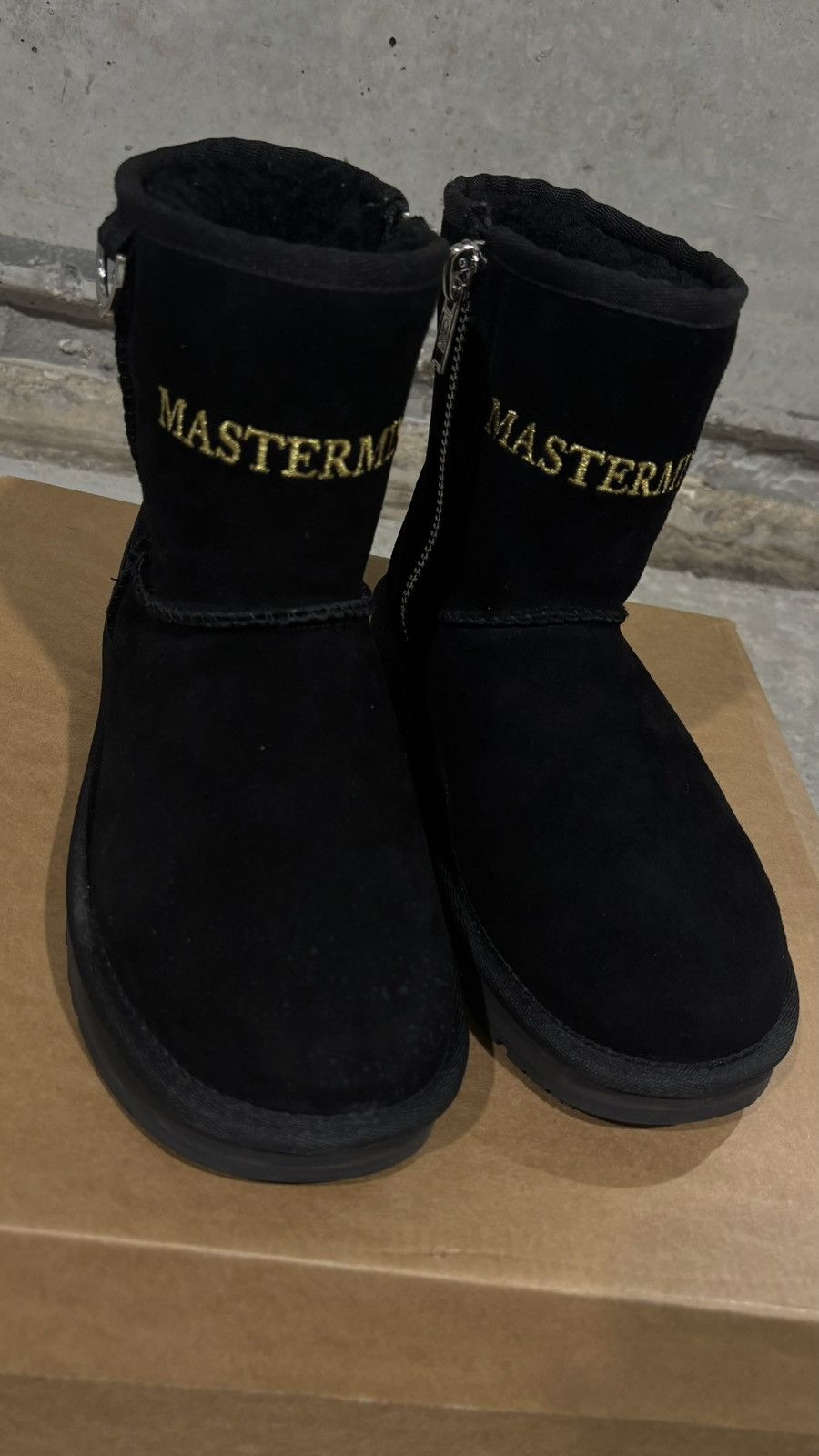Ugg Mastermind Japan X Ugg Skull Embroidered Shearling Boots | Grailed