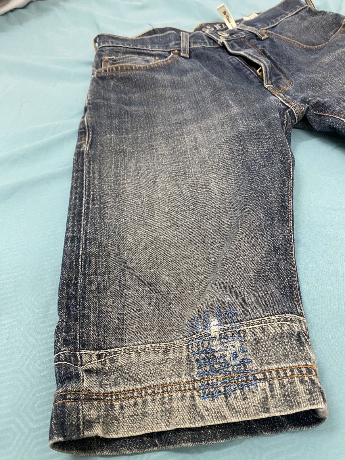 Guess × Jean × Vintage Vintage Custom Guess Jeans Size US 29 - 4 Thumbnail