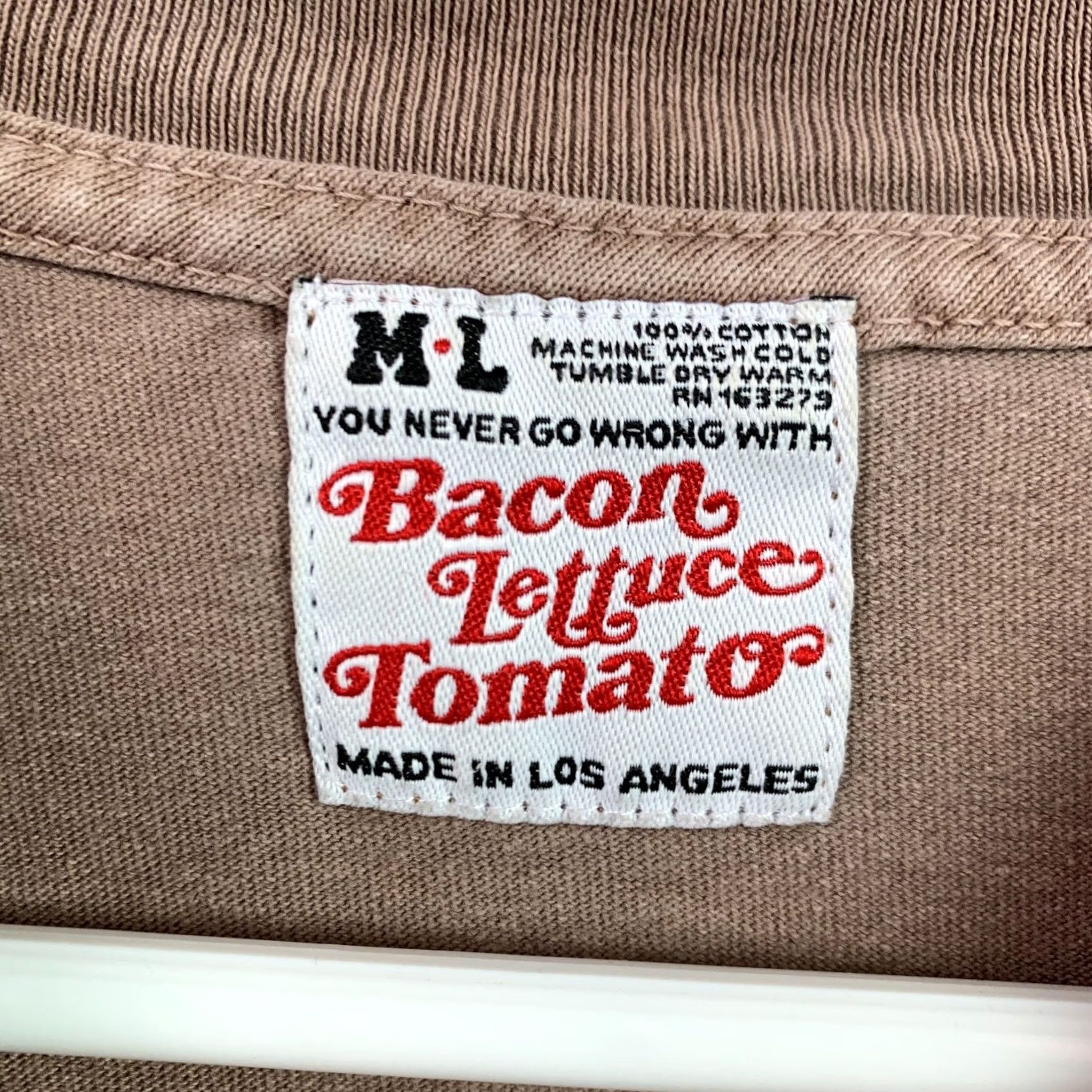 Vintage Bacon Lettuce Tomato T-Shirt Brown M/L Women V-Neck Short Sleeve Flower Logo Casual Shirt Size M / US 6-8 / IT 42-44 - 5 Thumbnail