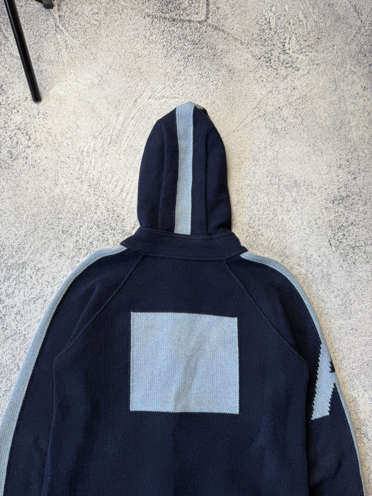 Armani Vintage Armani Jeans Knitwear Hoodie Y2K big Logo Size US L / EU 52-54 / 3 - 17 Thumbnail