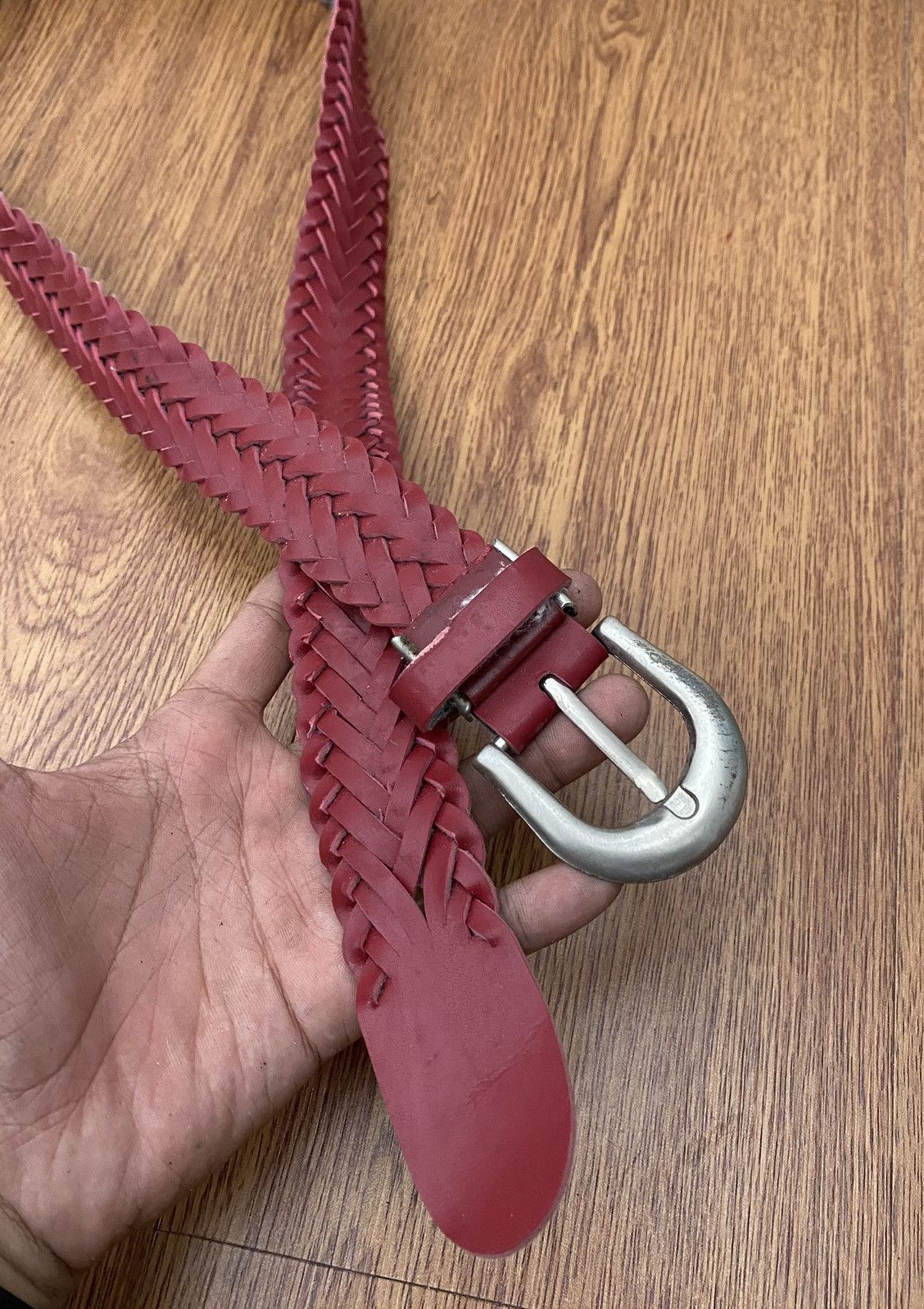 If Six Was Nine × Japanese Brand × Le Grande Bleu (L.G.B.) Vintage Braided leather belt Size ONE SIZE - 2 Thumbnail