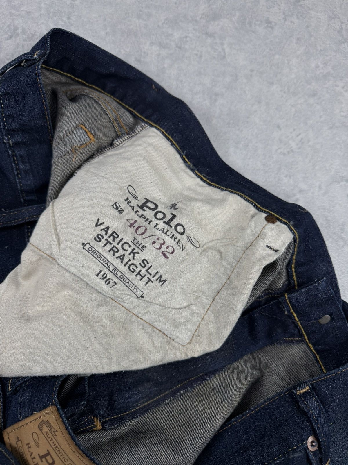 Polo Ralph Lauren Polo Ralph Lauren Varick Slim Straight Denim Jeans 40x32 Size US 40 / EU 56 - 8 Thumbnail