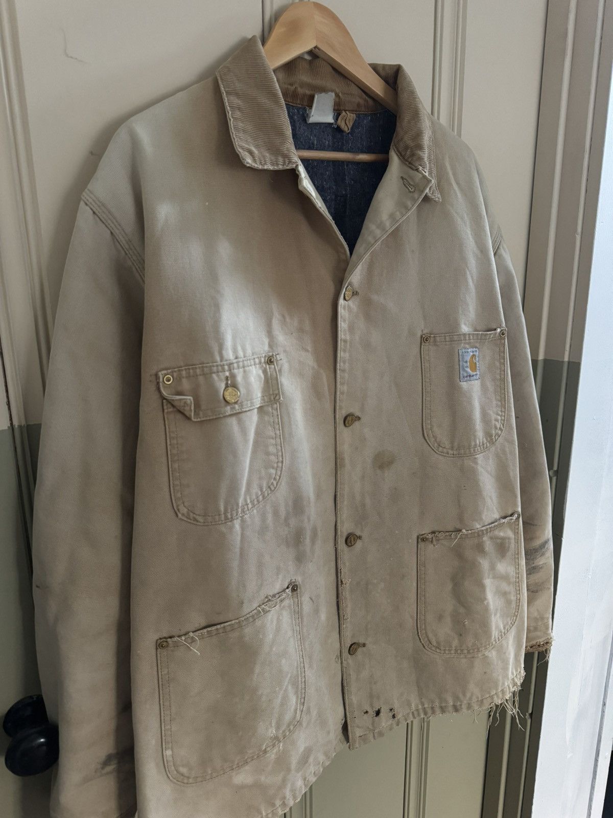 Carhartt VINTAGE CARHARTT BLANKET LINED CHORE COAT Size US XXL / EU 58 / 5 - 3 Thumbnail