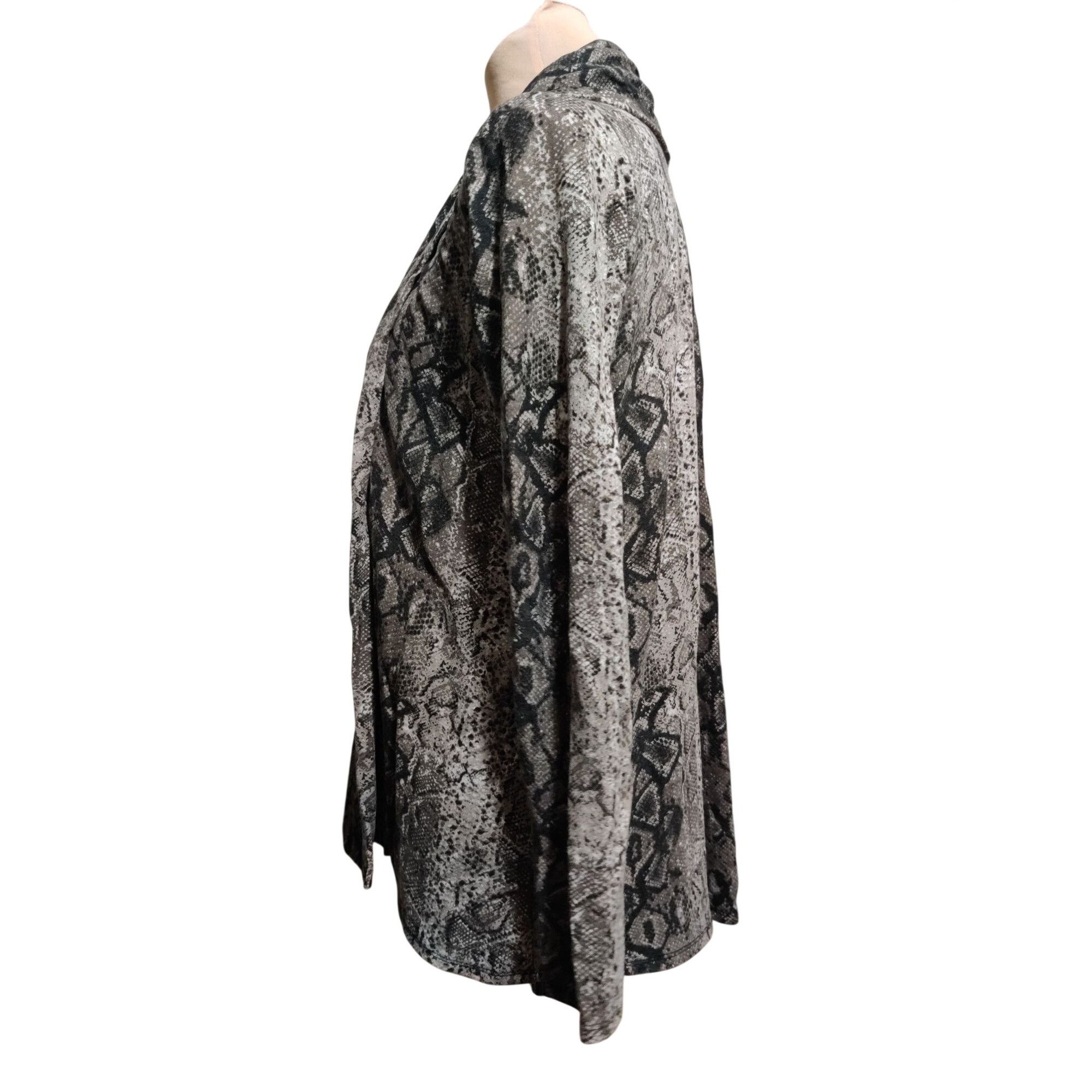 Other Gibson Cardigan Snake Print Size S Open Front Duster Gray St Size S / US 4 / IT 40 - 8 Thumbnail