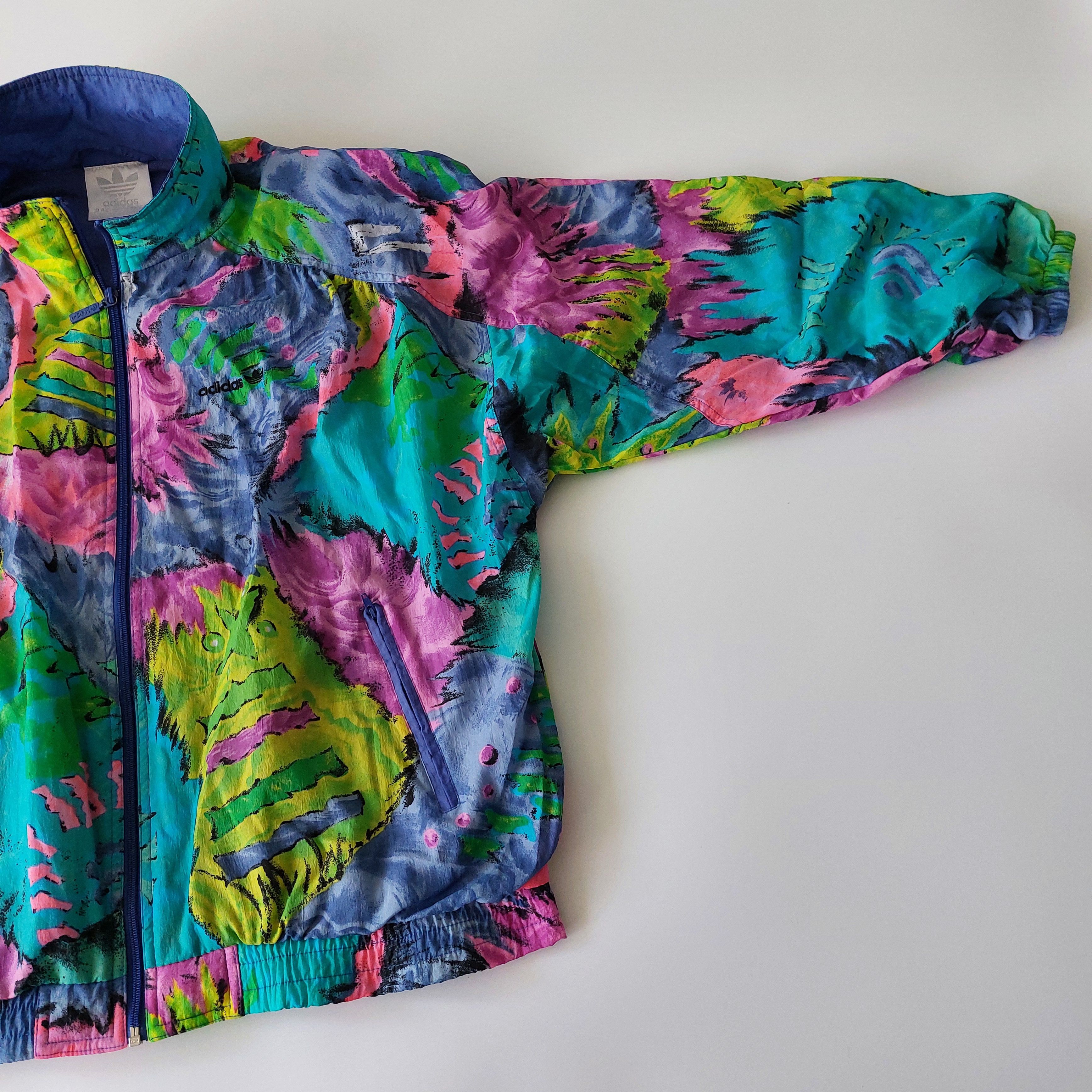 Adidas 1980/90s Adidas jacket with detachable shoulder pads Size L / US 10 / IT 46 - 7 Thumbnail