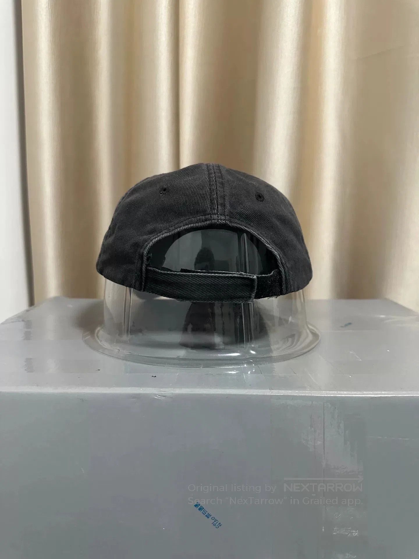 Balenciaga balenciaga logo baseball cap black grey. Size ONE SIZE - 3 Thumbnail