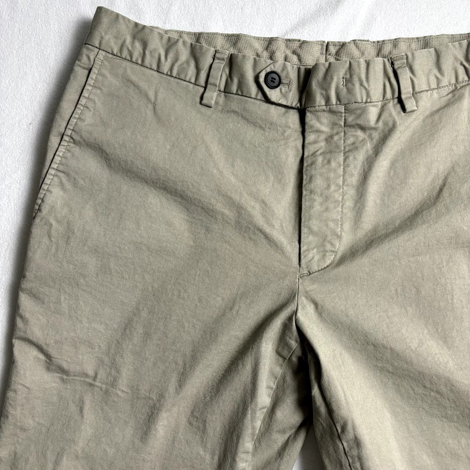 Allegri Allegri Milano 86 Men's 35x33.5 Khaki Chino Trouser Pants Size US 35 - 4 Thumbnail