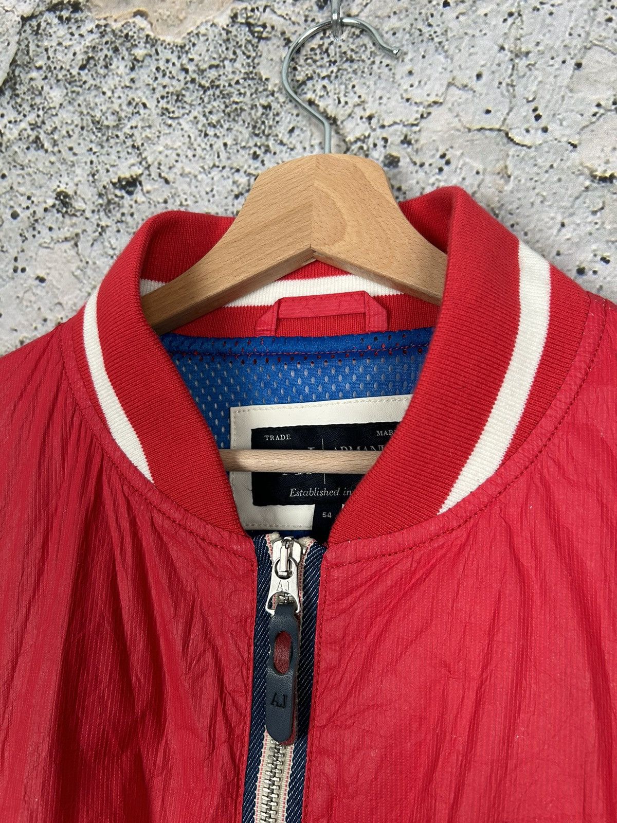 Armani Vintage Armani Jeans Varsity Bomber Jacket Avant-garde Y2K Size US L / EU 52-54 / 3 - 5 Thumbnail