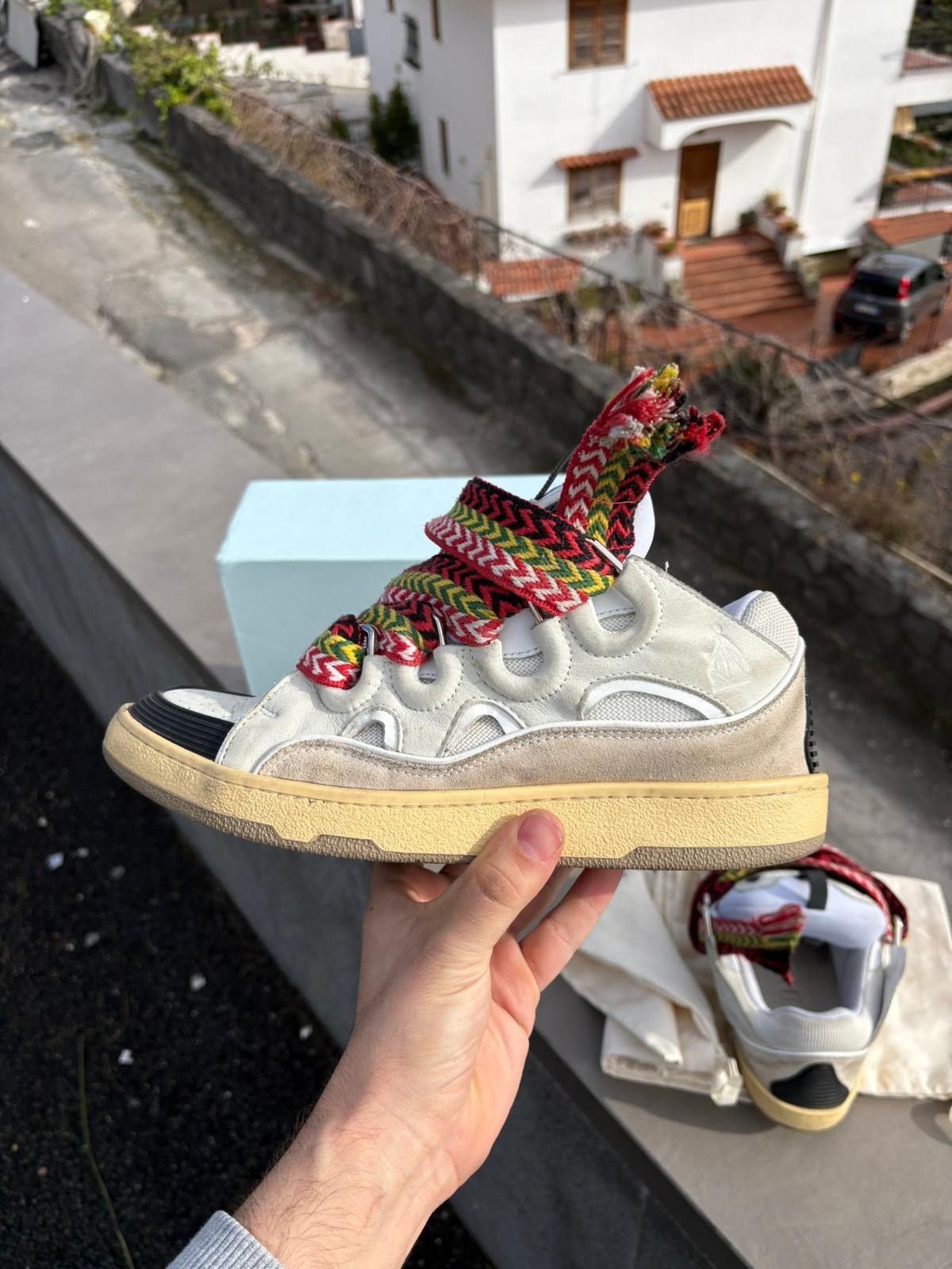 Lanvin Lanvin Curb White Ivory Sneakers Size US 11 / EU 44 - 5 Thumbnail