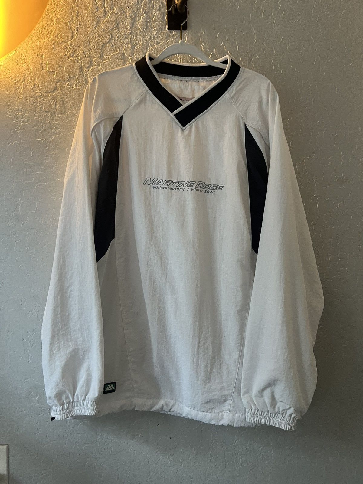 image of Martine Rose Sports Pullover White/navy, Men's (Size Medium)