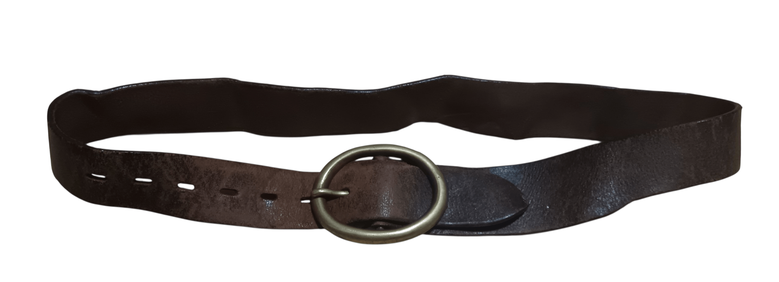 JUN MEN VINTAGE JUN MEN BRASS BUCKLE LEATHER BELT Size 38 - 1 Thumbnail